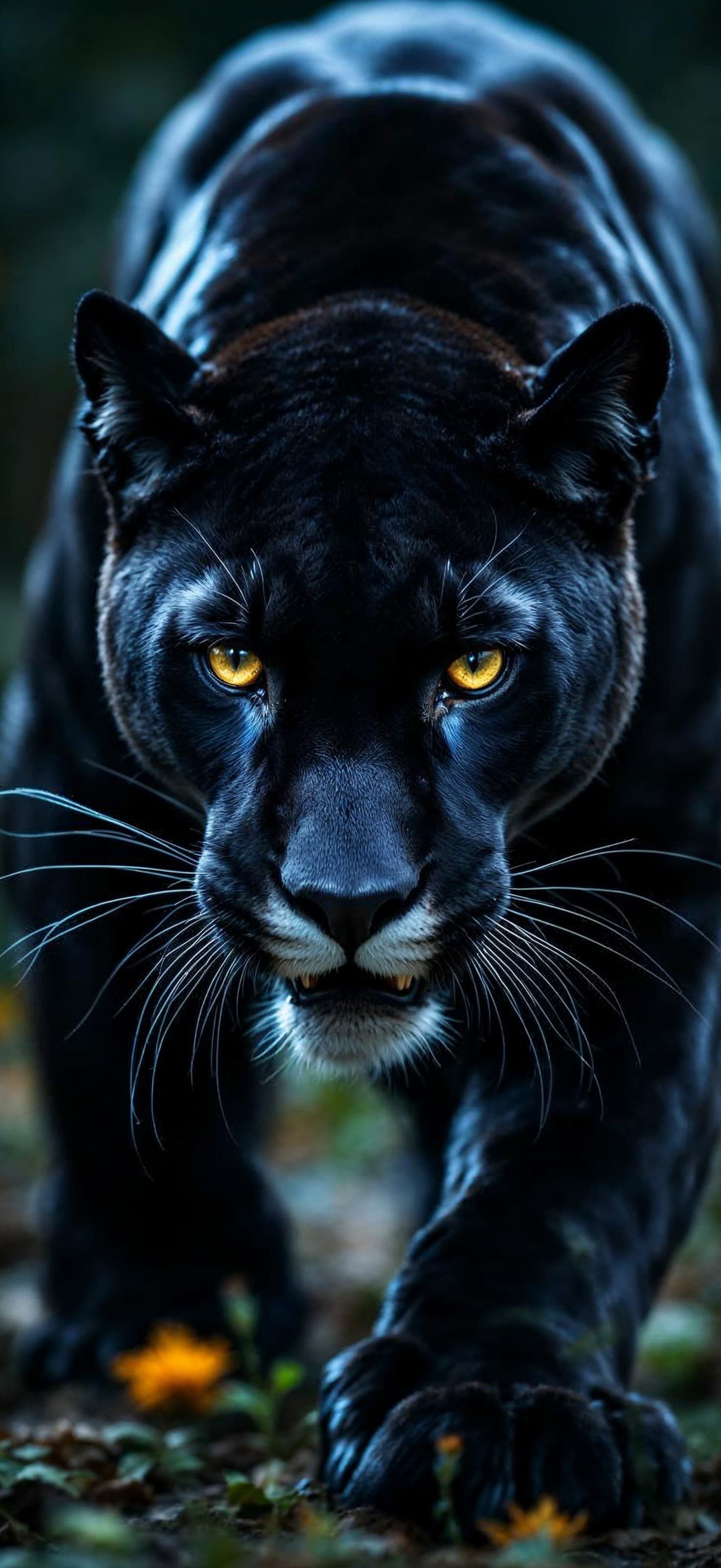 Black Panther Stare - Pro phone wallpaper