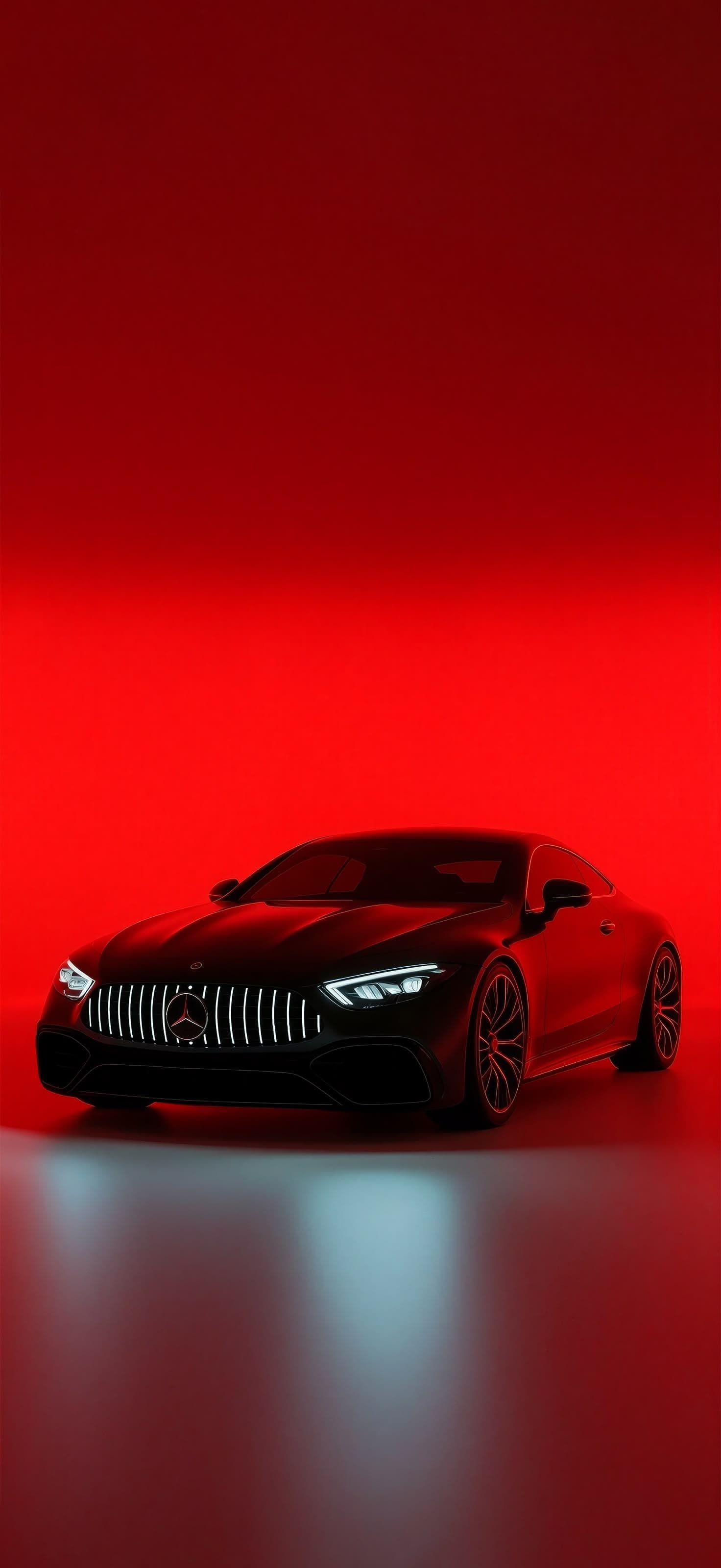Red Glow Car - Pro phone wallpaper