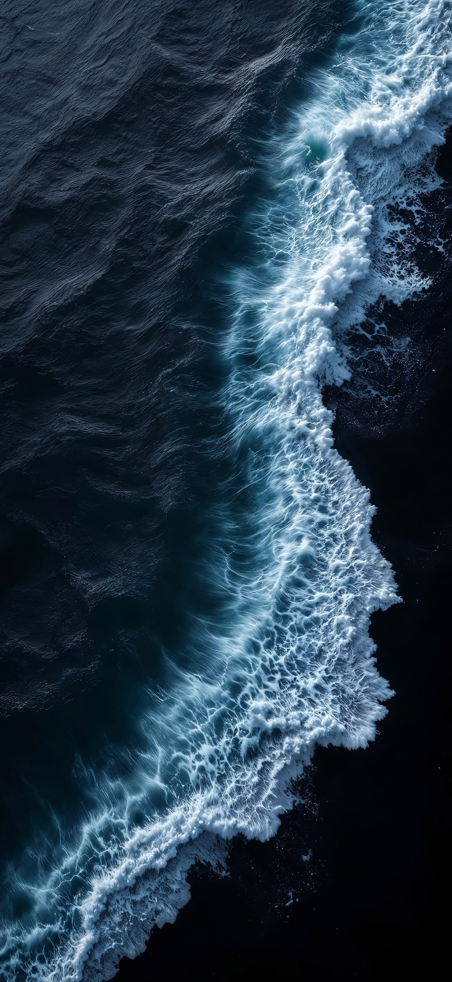 Waves at Night - Pro phone wallpaper
