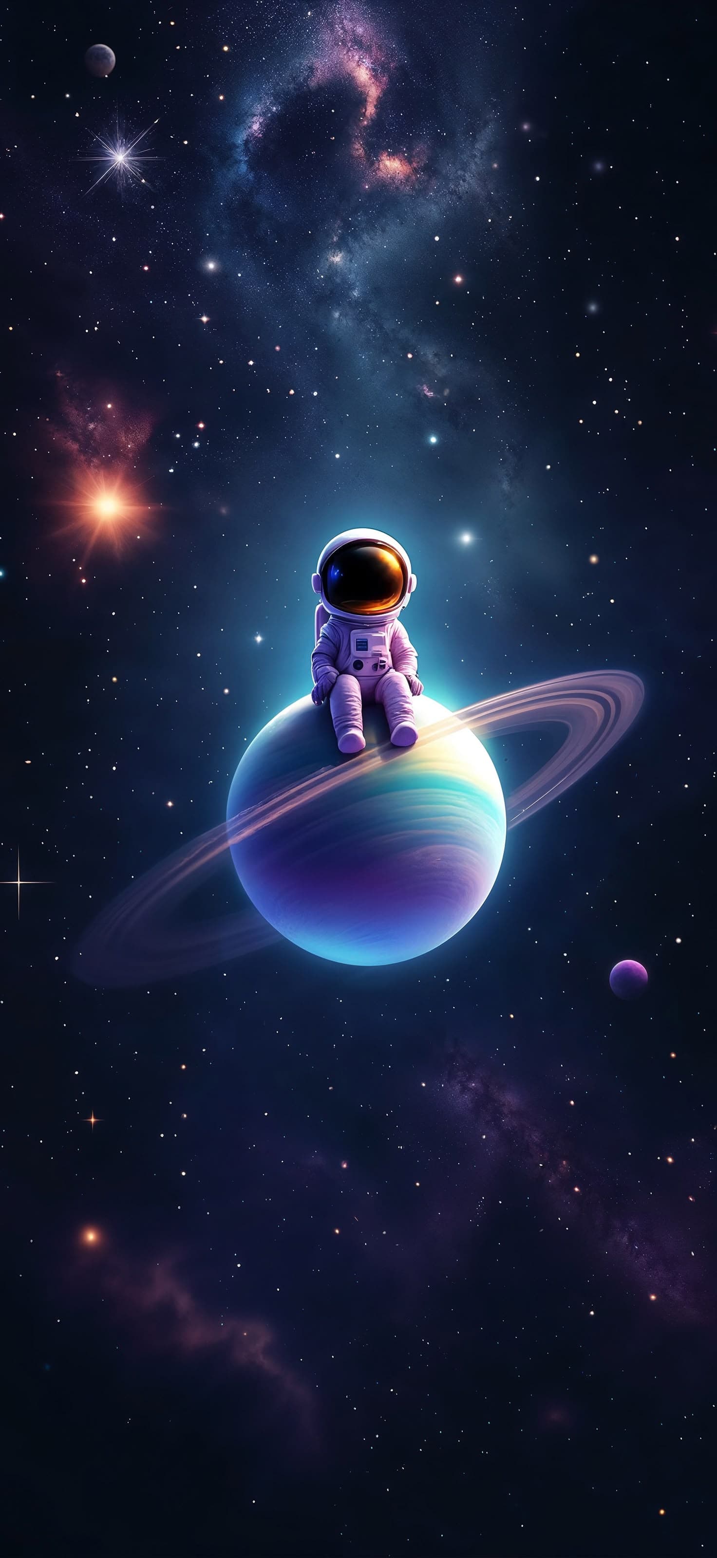Astronaut in Space - Pro phone wallpaper