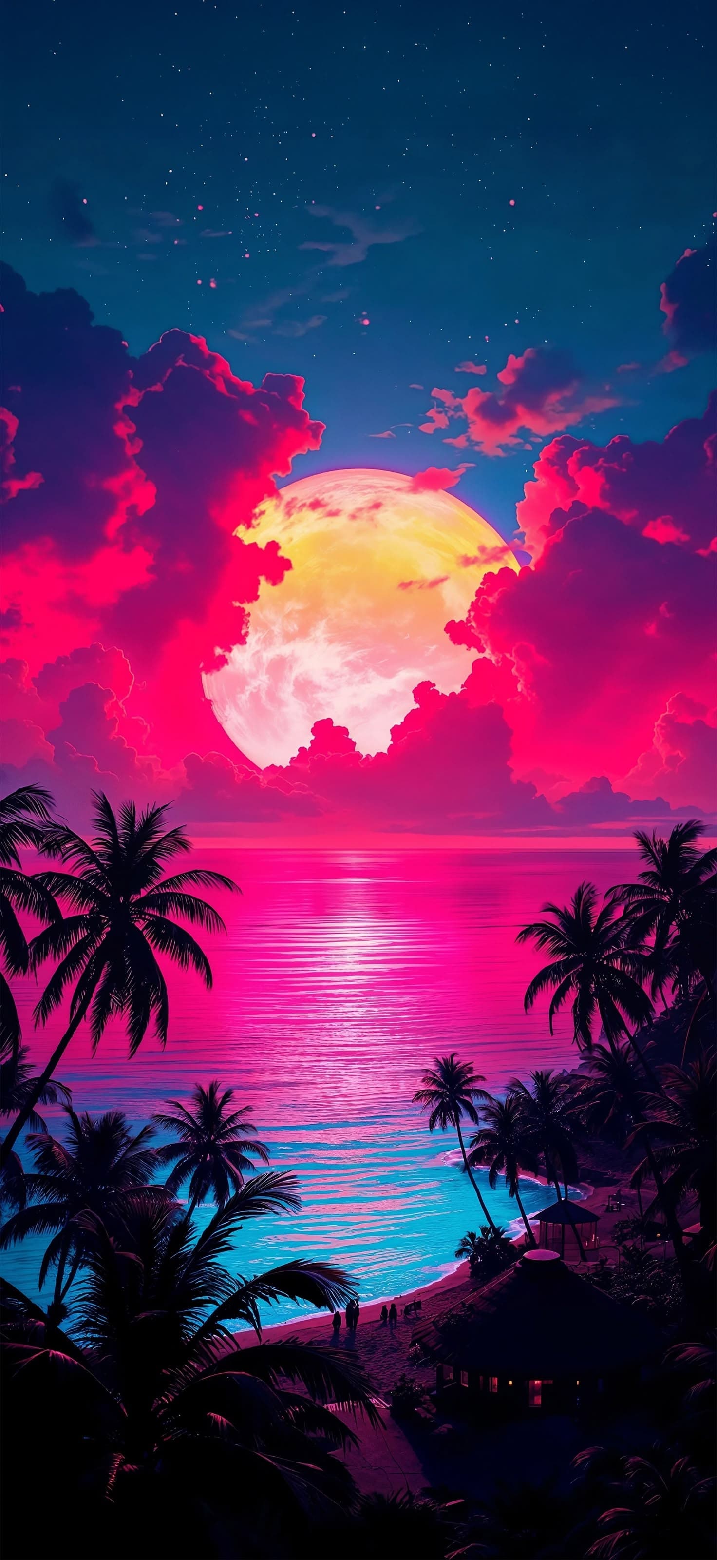 Tropical Sunset - Pro phone wallpaper