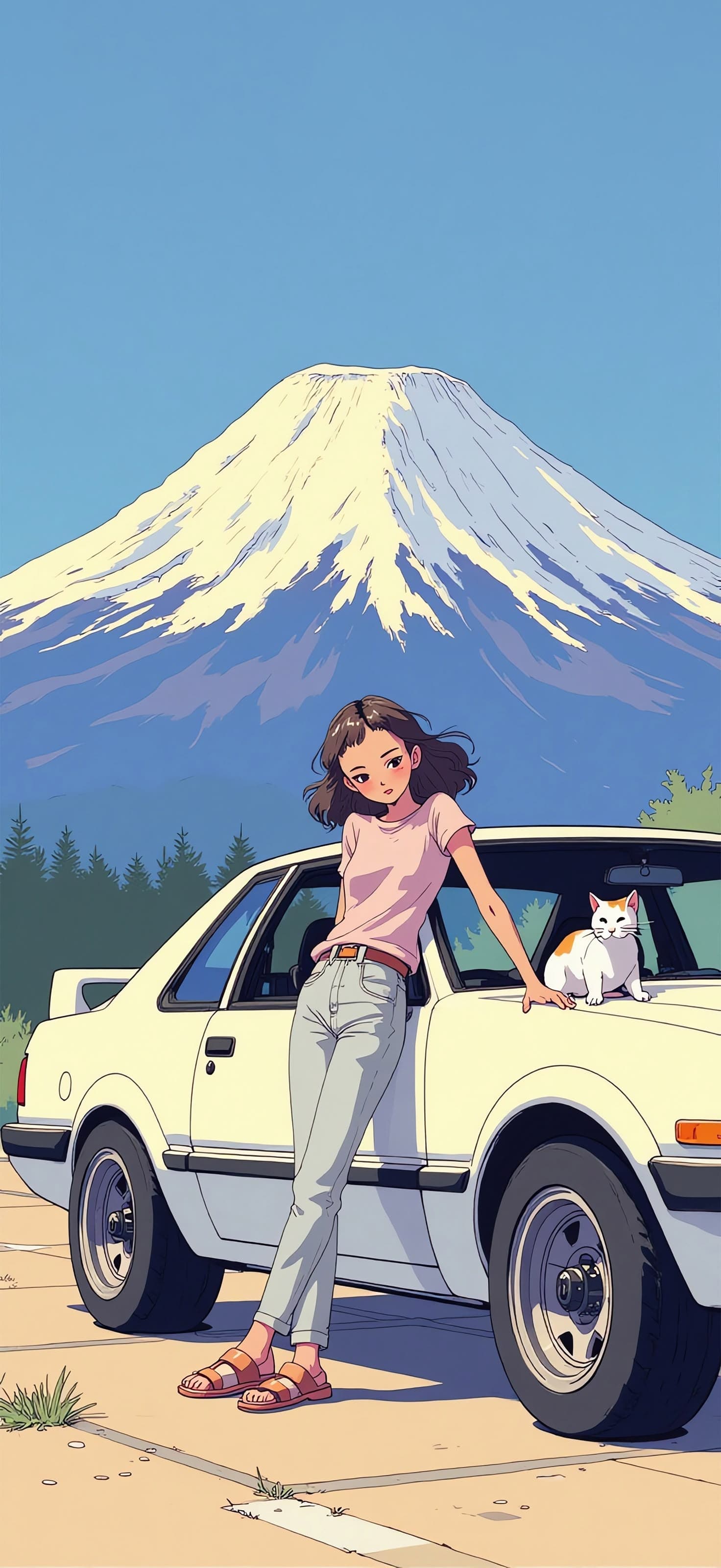 Mountain Road Trip - Pro phone wallpaper