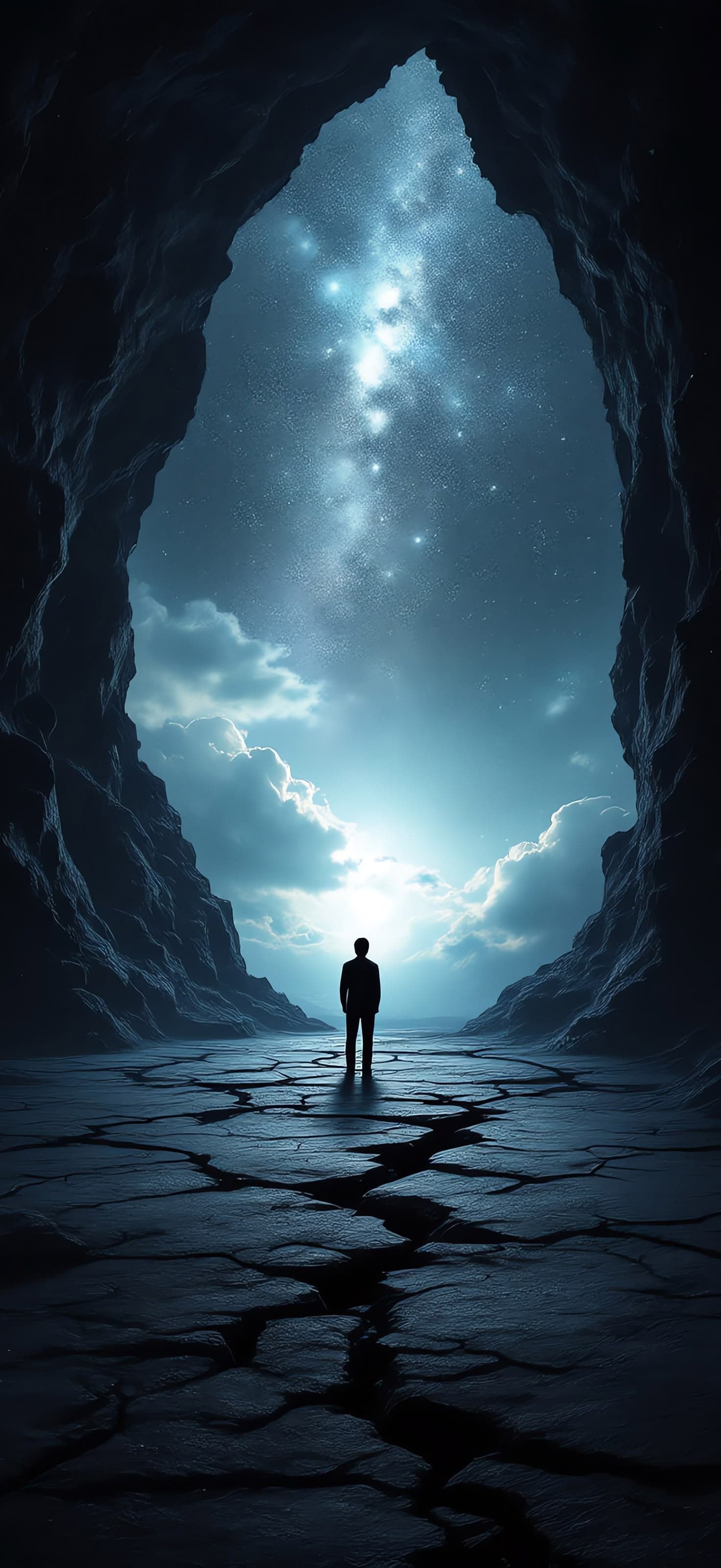 Galactic Cave - Pro phone wallpaper