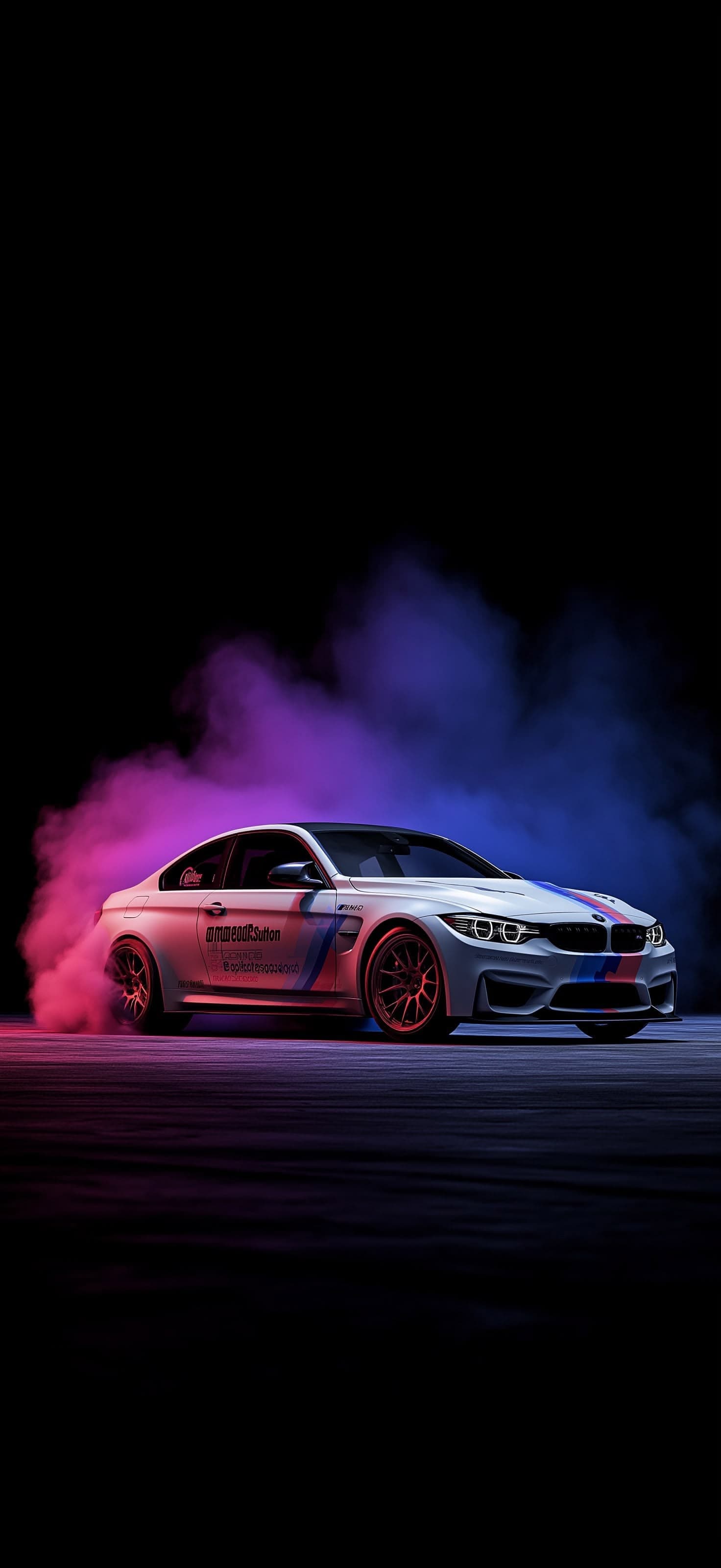 BMW in Smoke - Pro phone wallpaper