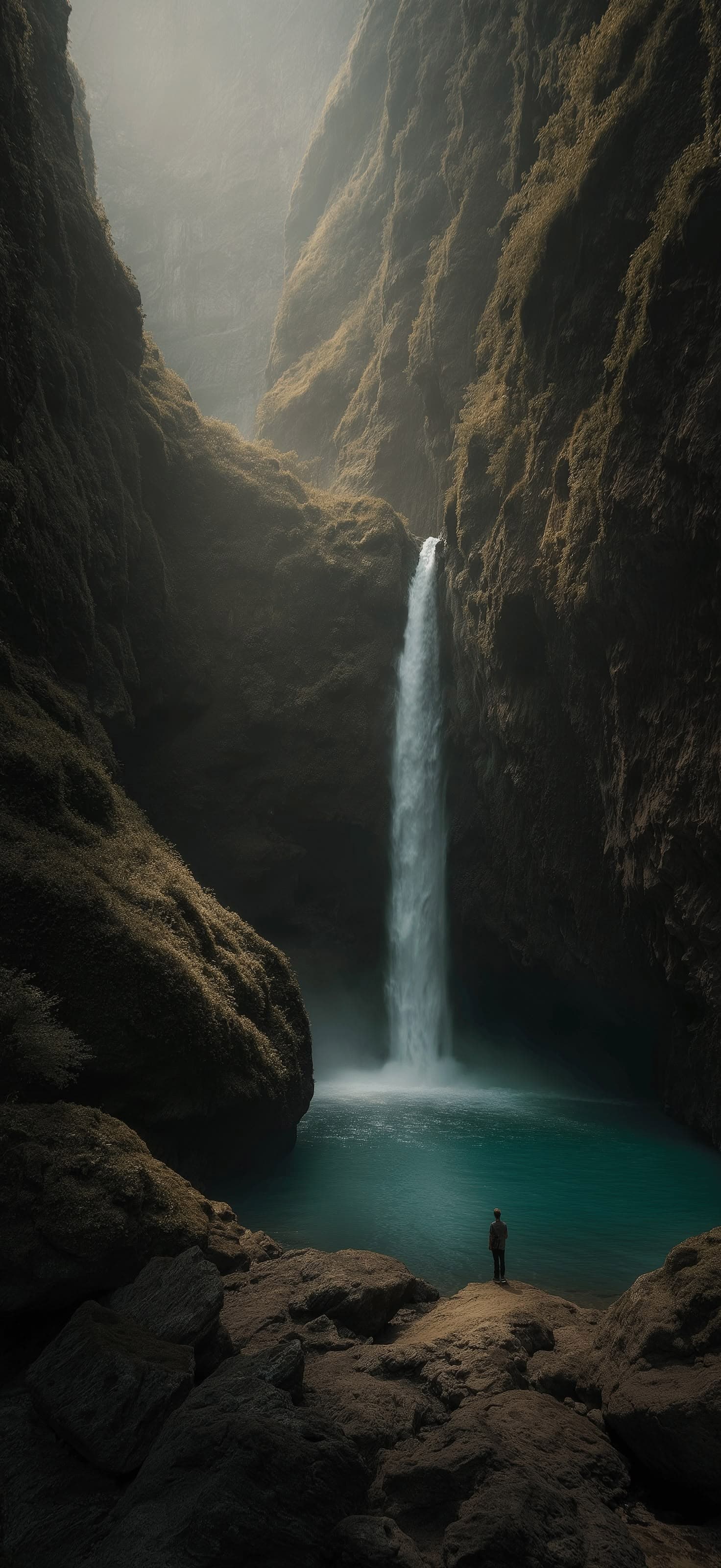 Secluded Waterfall - Pro phone wallpaper