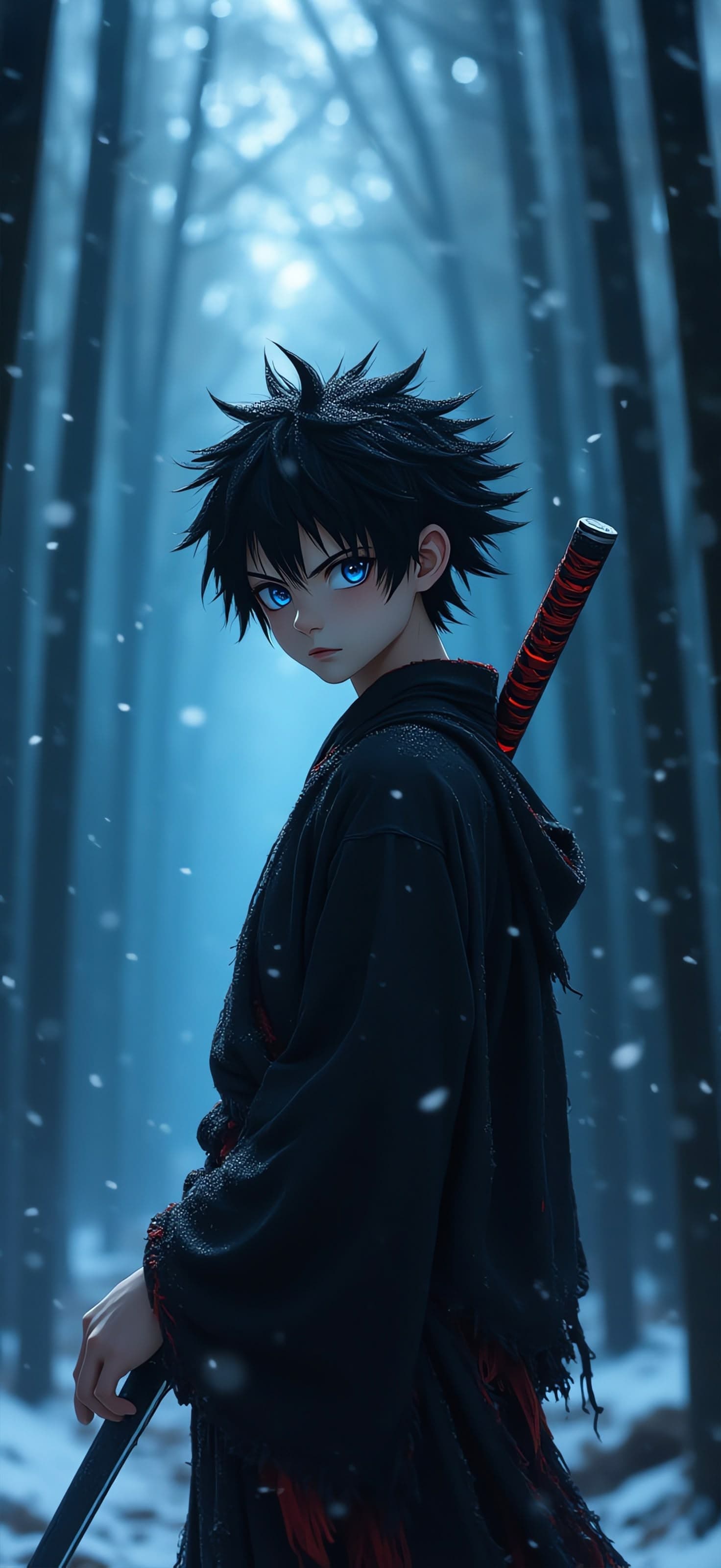 Snowy Warrior - Pro phone wallpaper