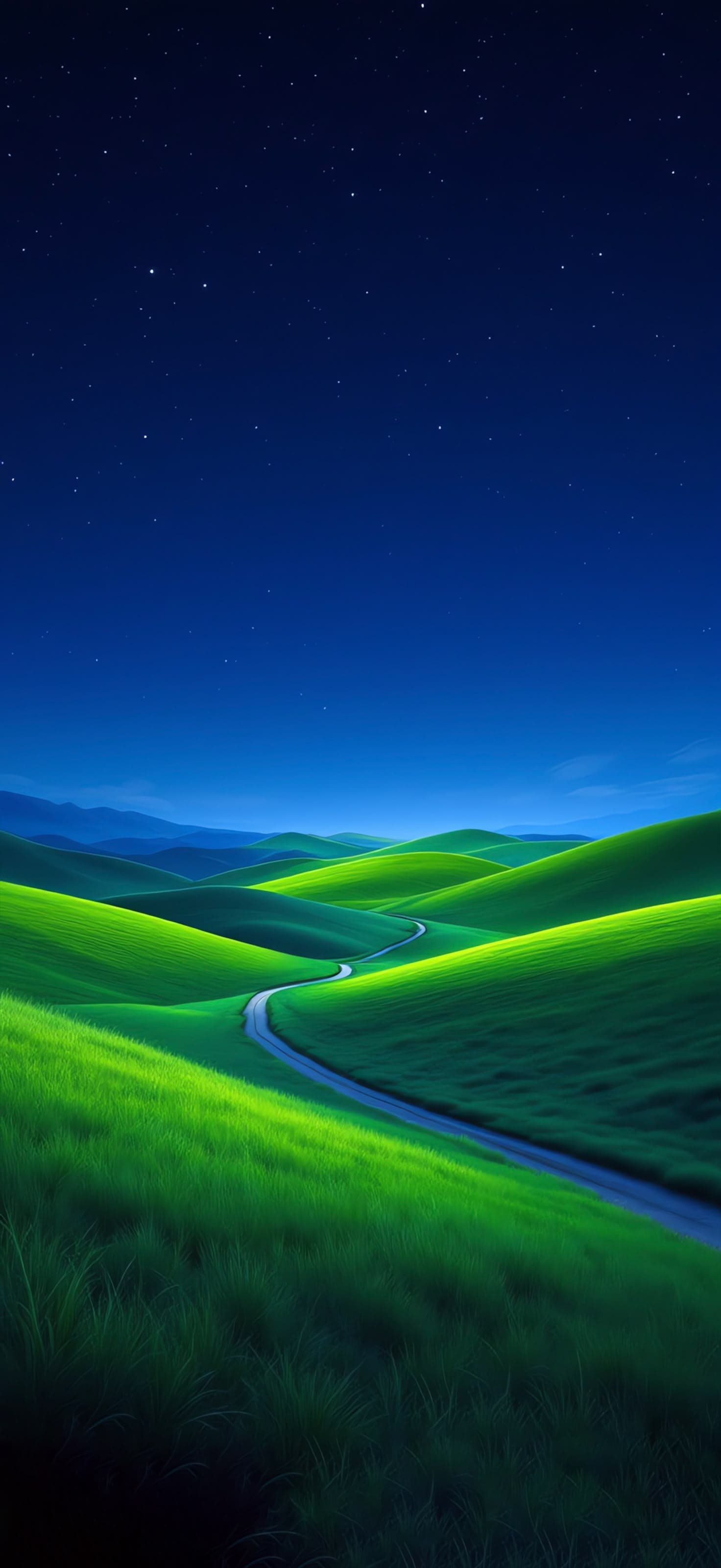 Starry Hills - Pro phone wallpaper