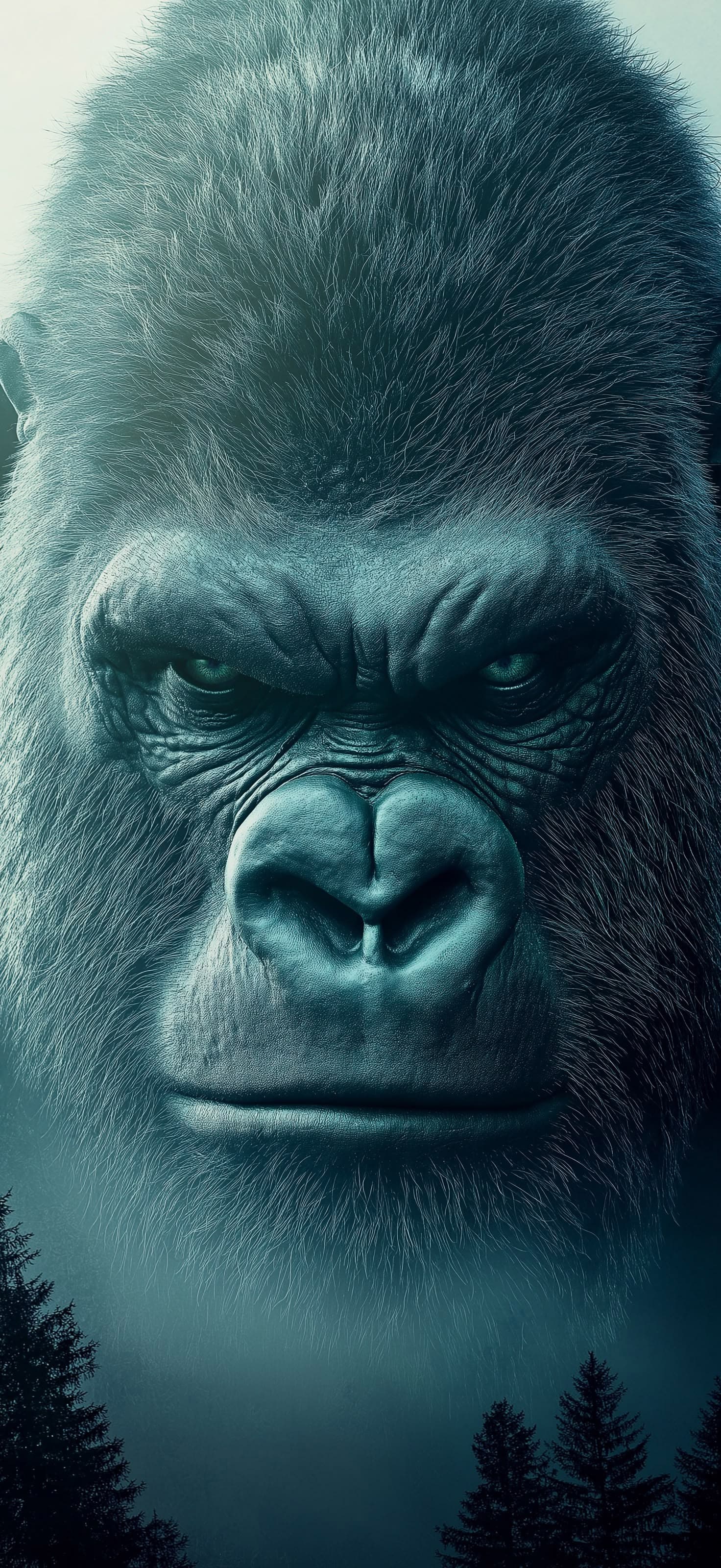 Giant Gorilla portrait 3 - Pro phone wallpaper
