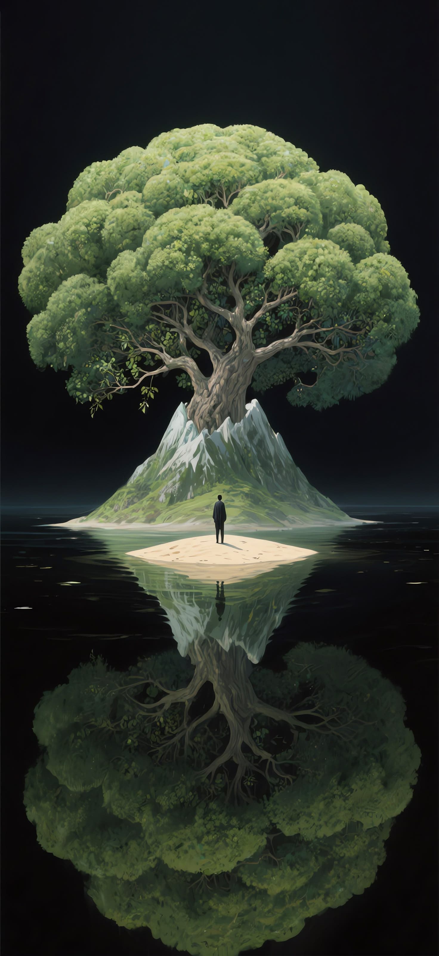 Tree Reflection 1 - Pro phone wallpaper