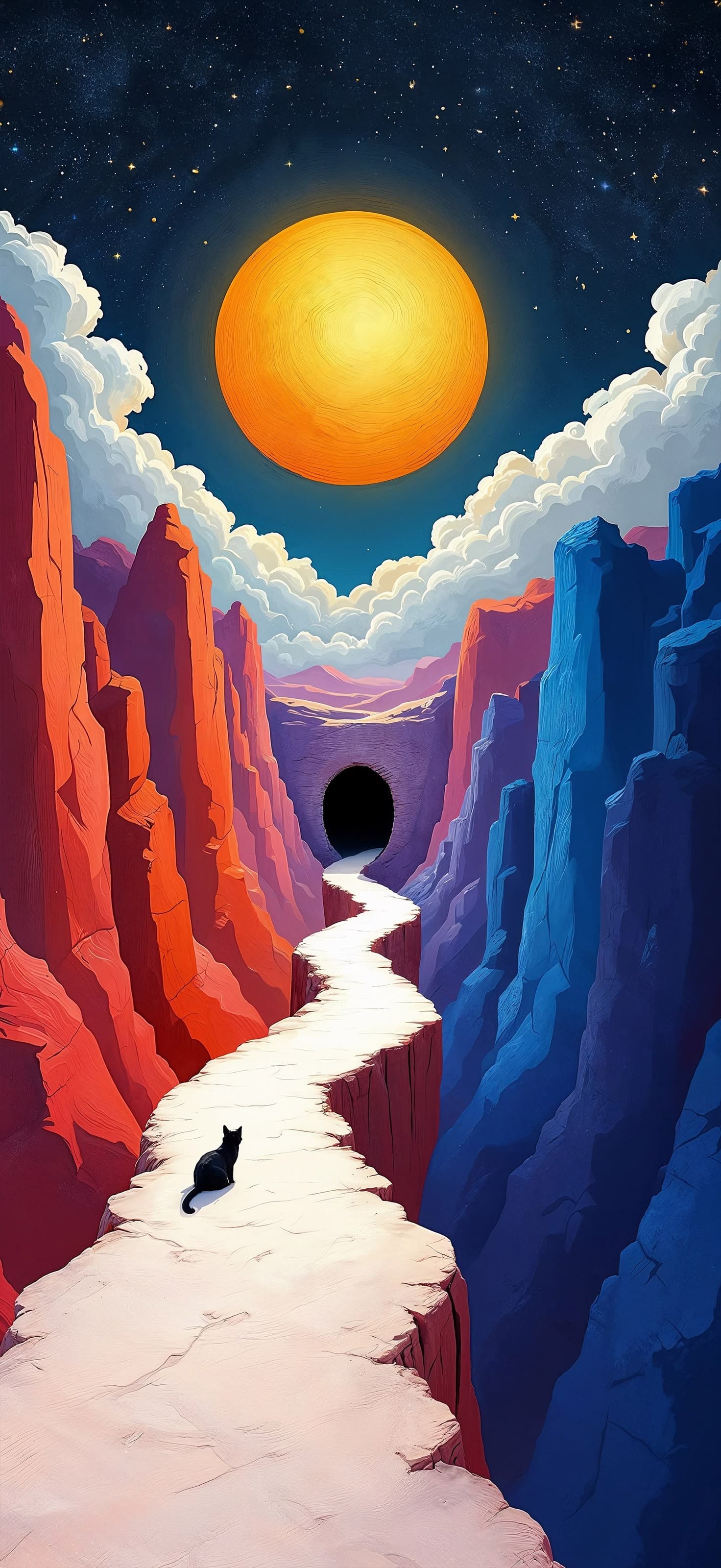 Retro Path 1 - Pro phone wallpaper