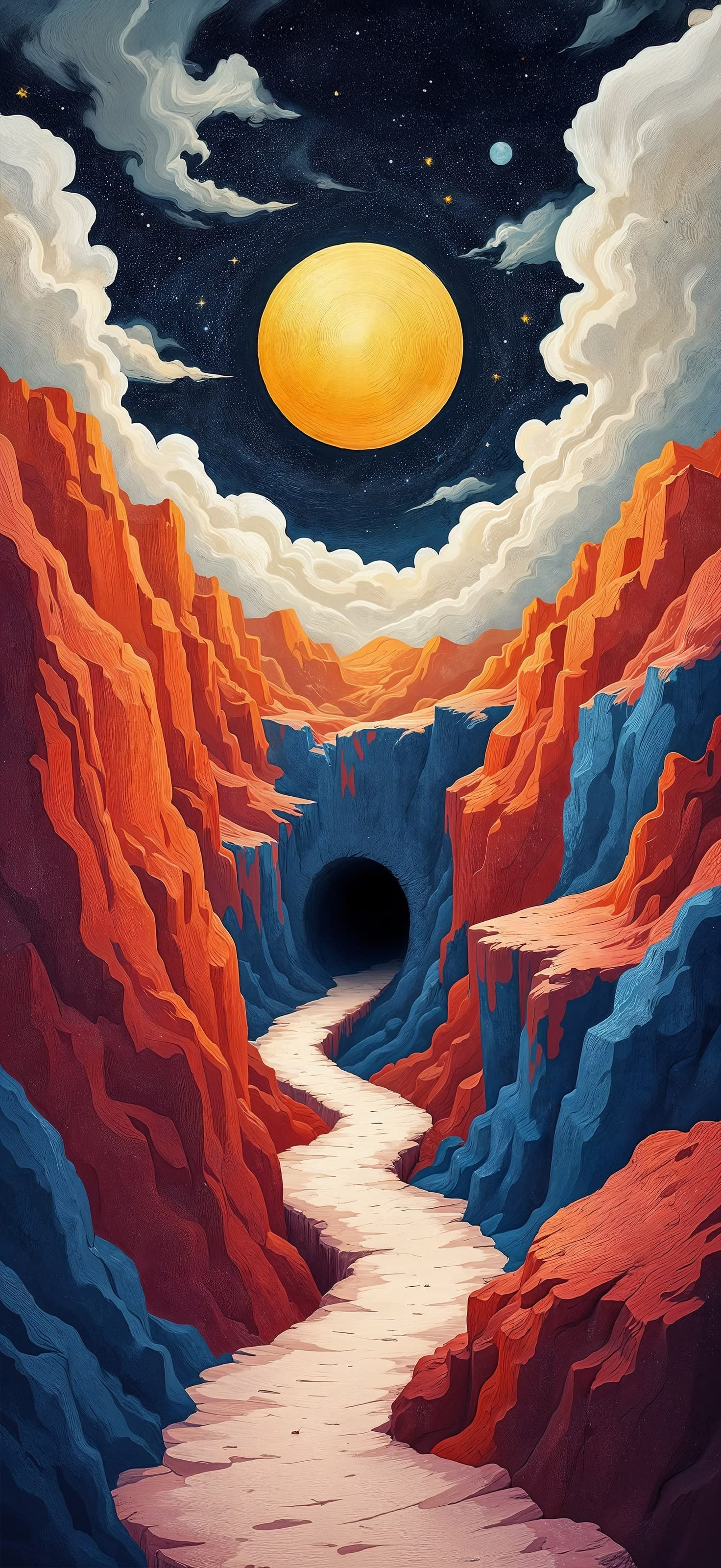 Retro Path 2 - Pro phone wallpaper