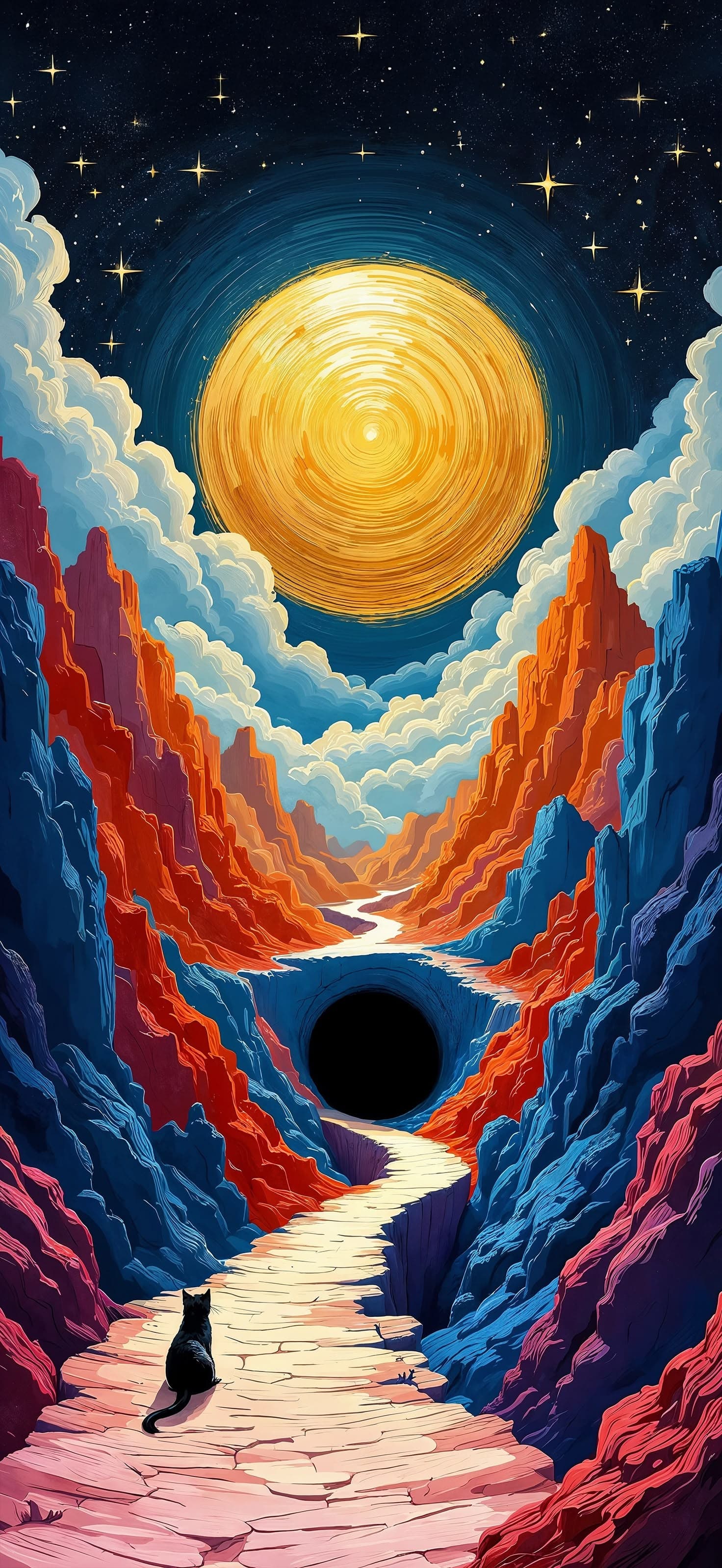 Retro Path 3 - Pro phone wallpaper