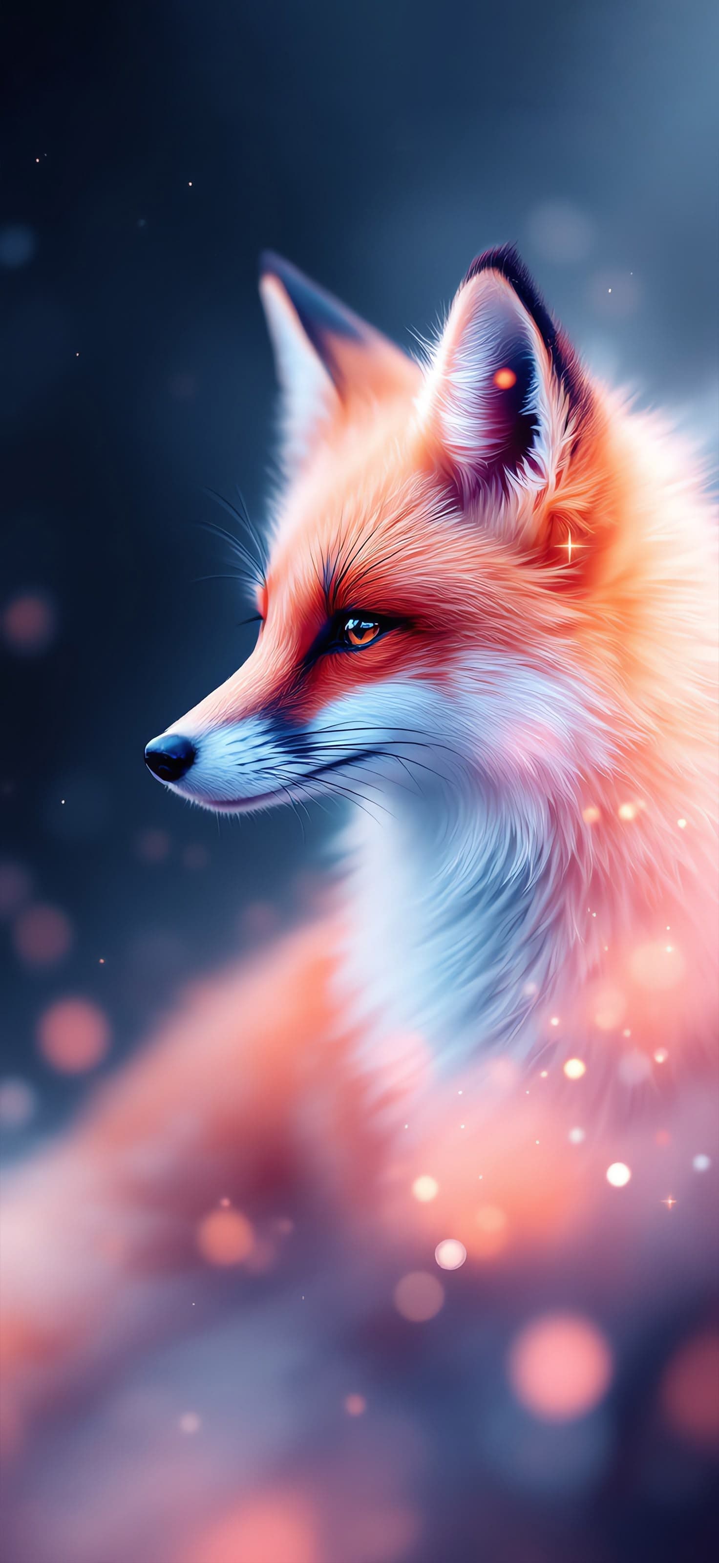 Dreamy fox 1 - Pro phone wallpaper