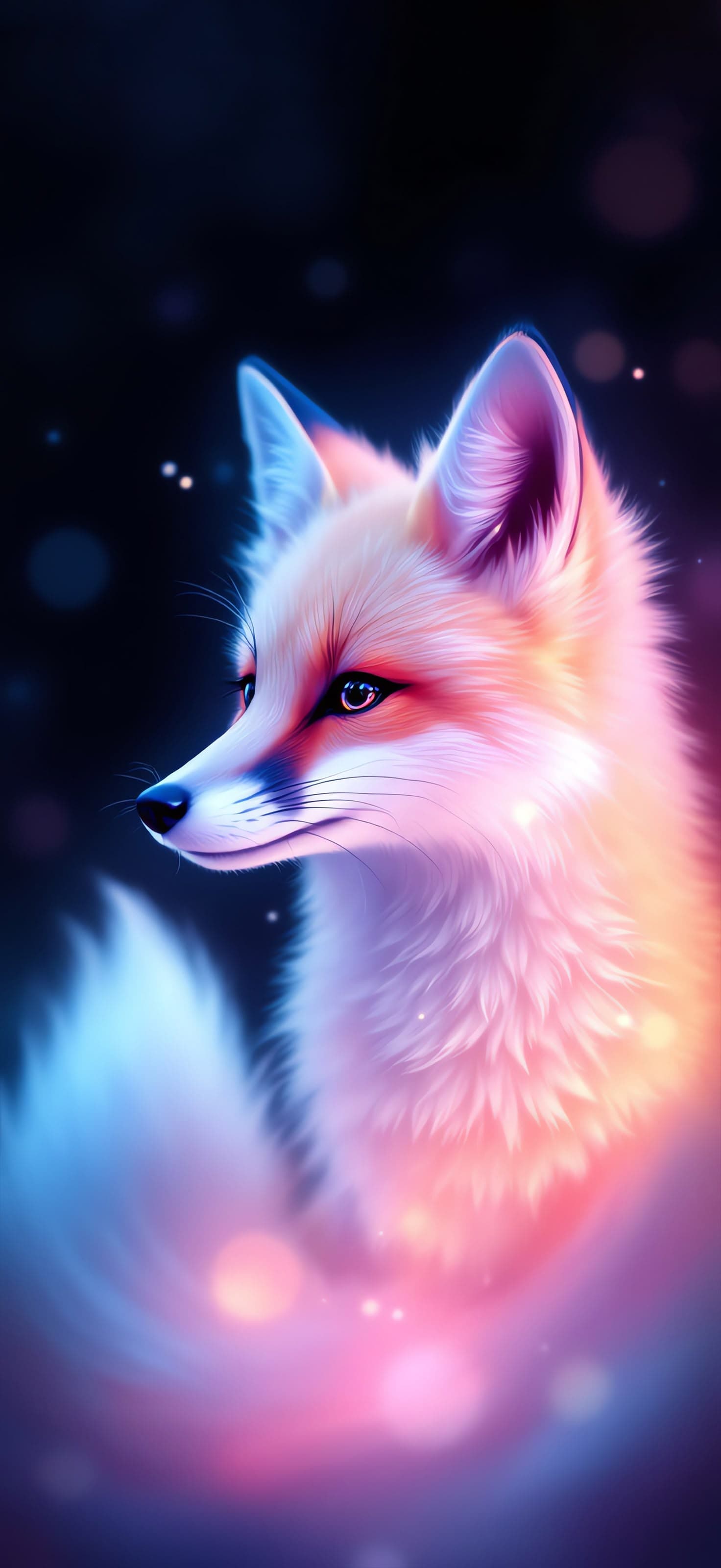 Dreamy fox 3 - Pro phone wallpaper
