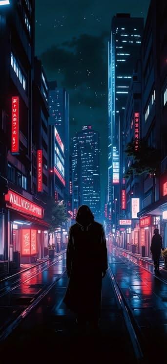Neon Cityscape - free phone wallpaper download
