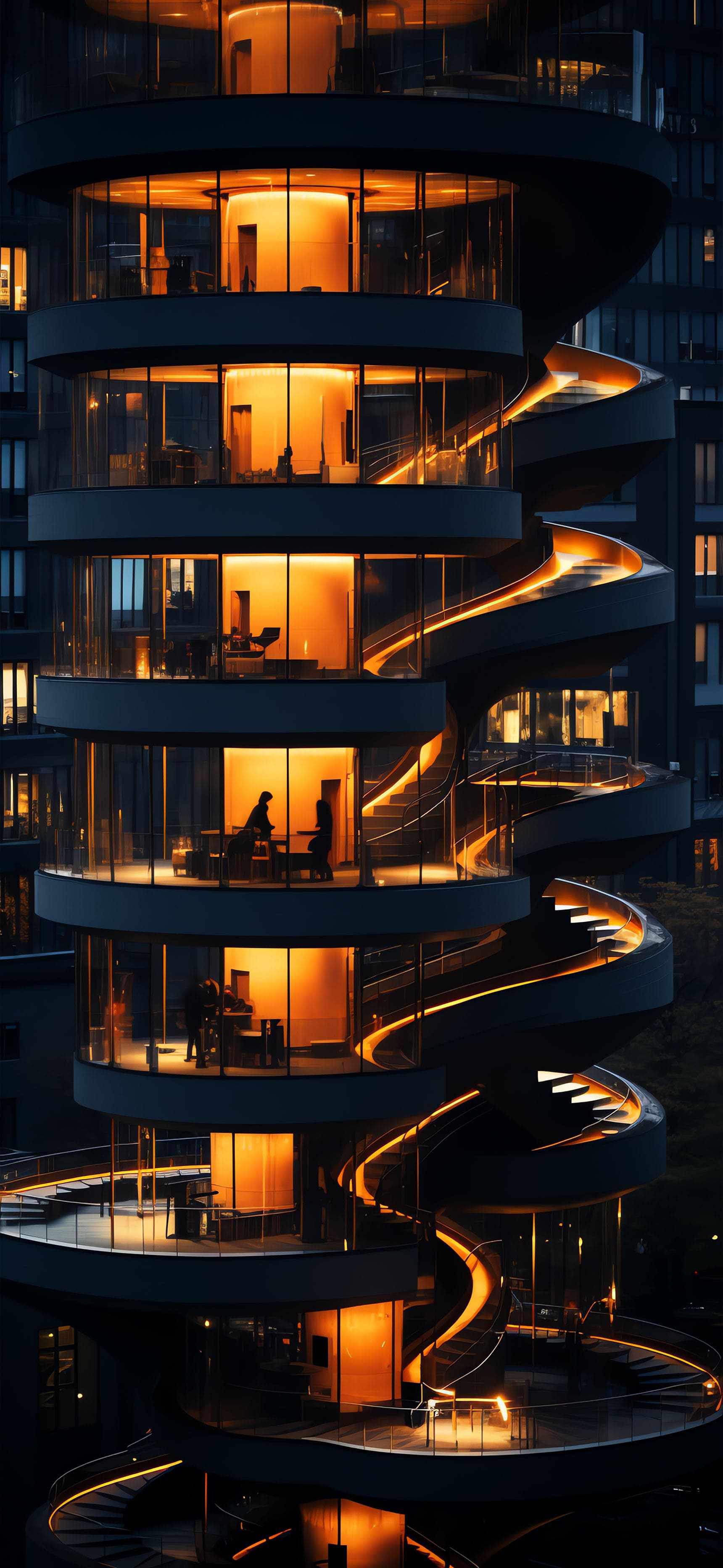 Spiral Staircase - Pro phone wallpaper