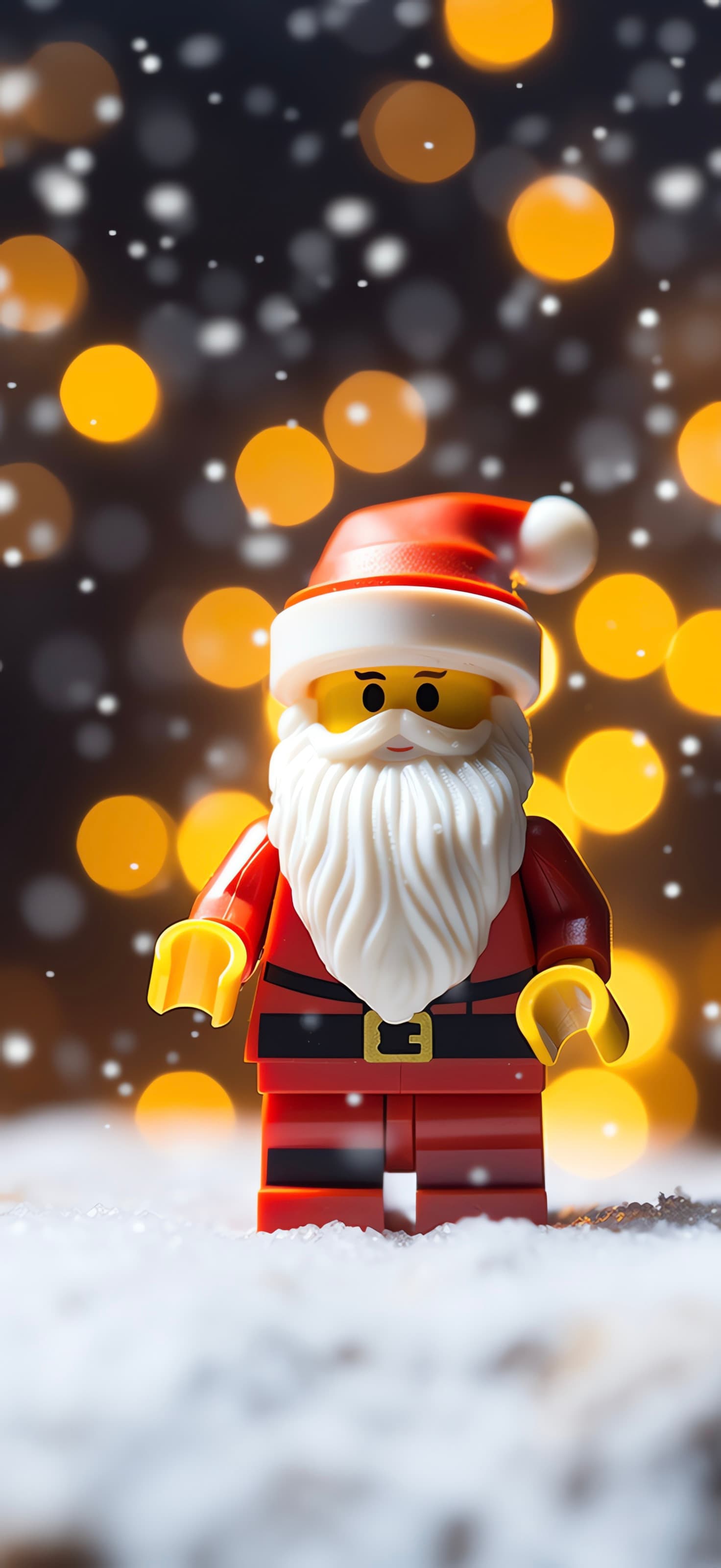 Lego Santa Bokeh - Pro phone wallpaper