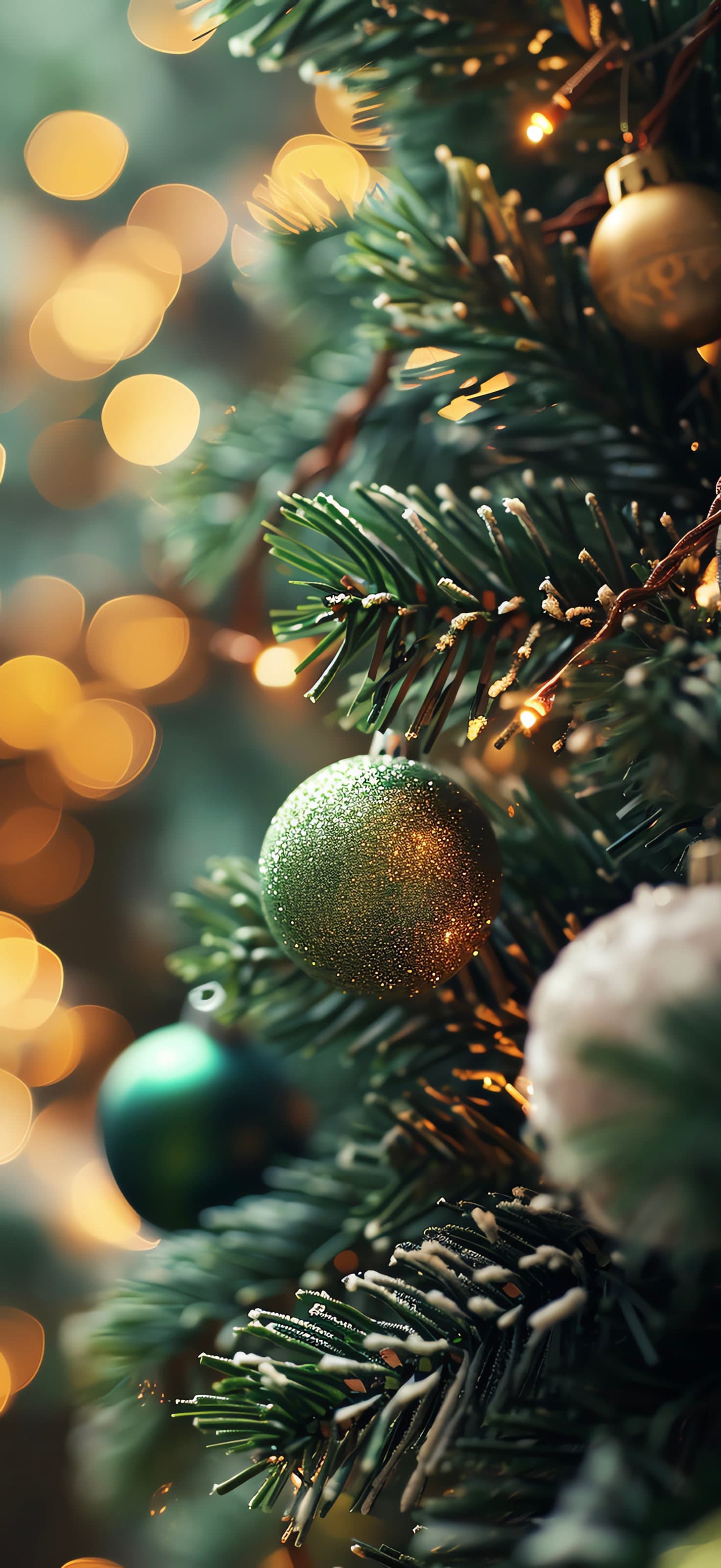 Christmas Tree Detail - Pro phone wallpaper