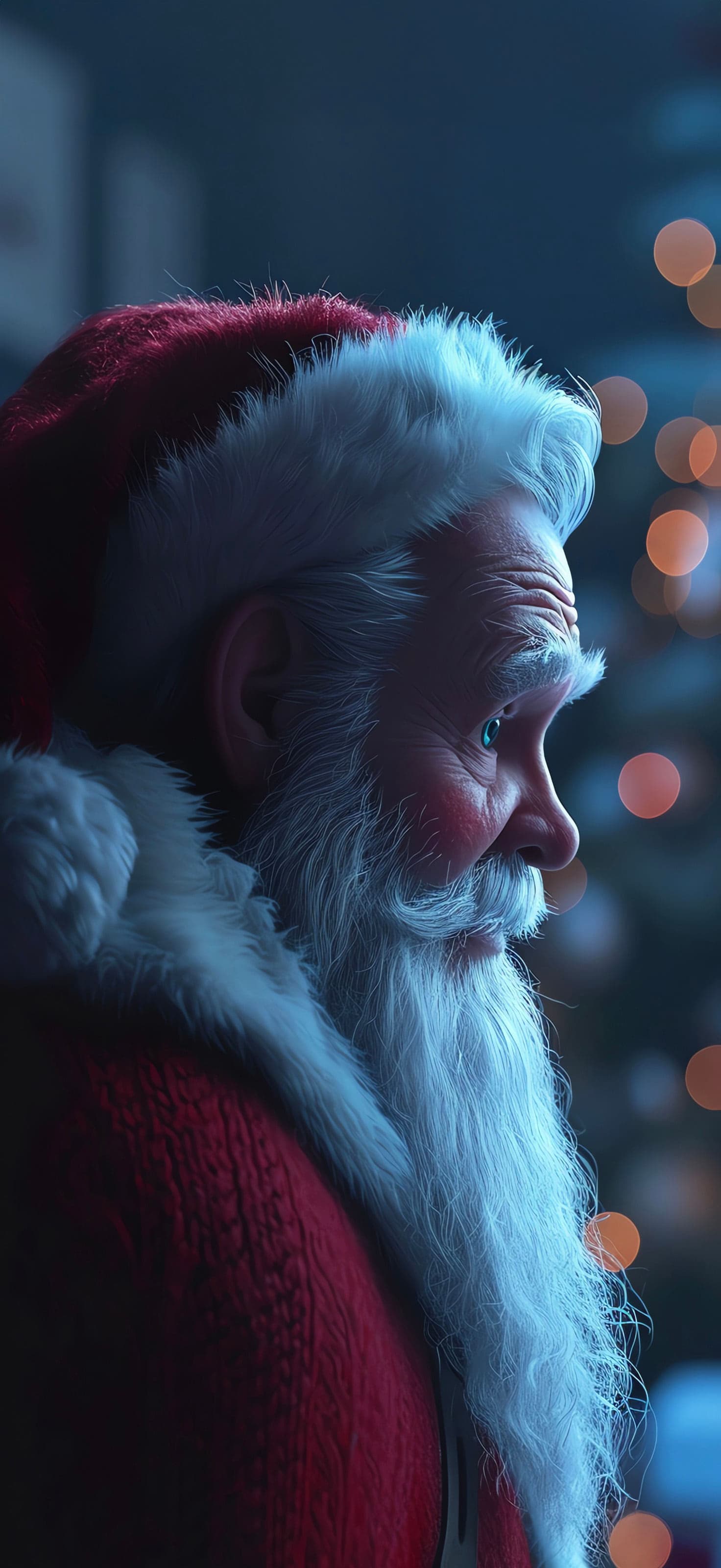 Santa Profile Portrait - Pro phone wallpaper