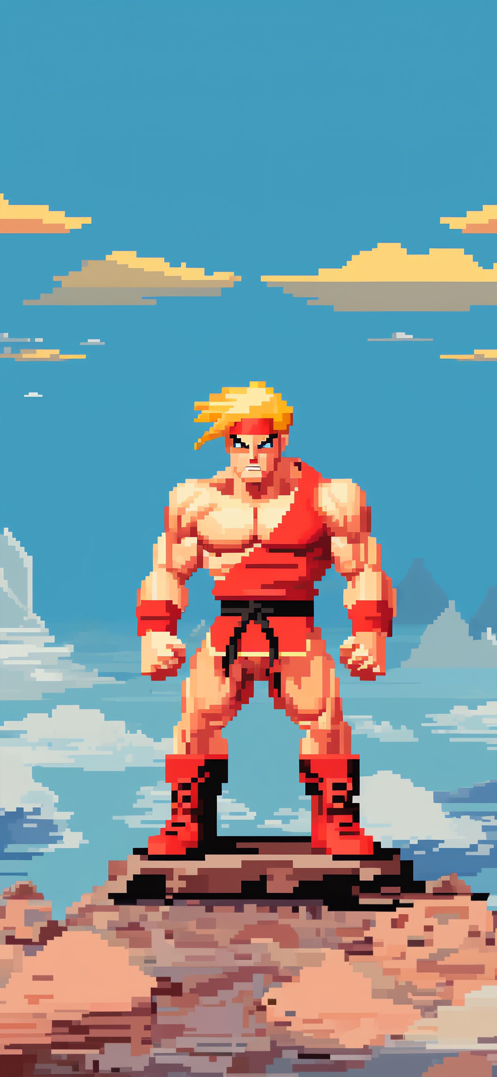 Pixel Warrior - Pro phone wallpaper