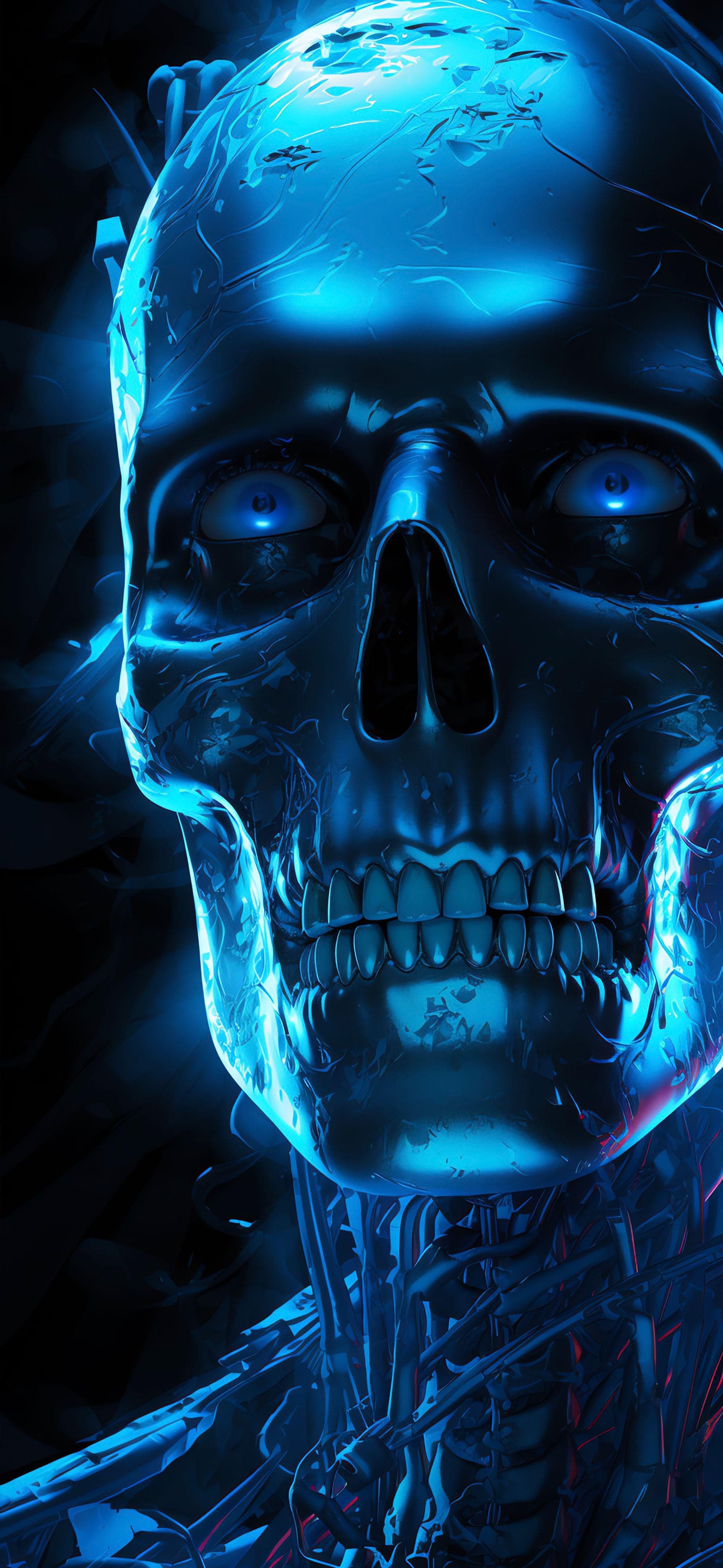 Frozen Skull - Pro phone wallpaper