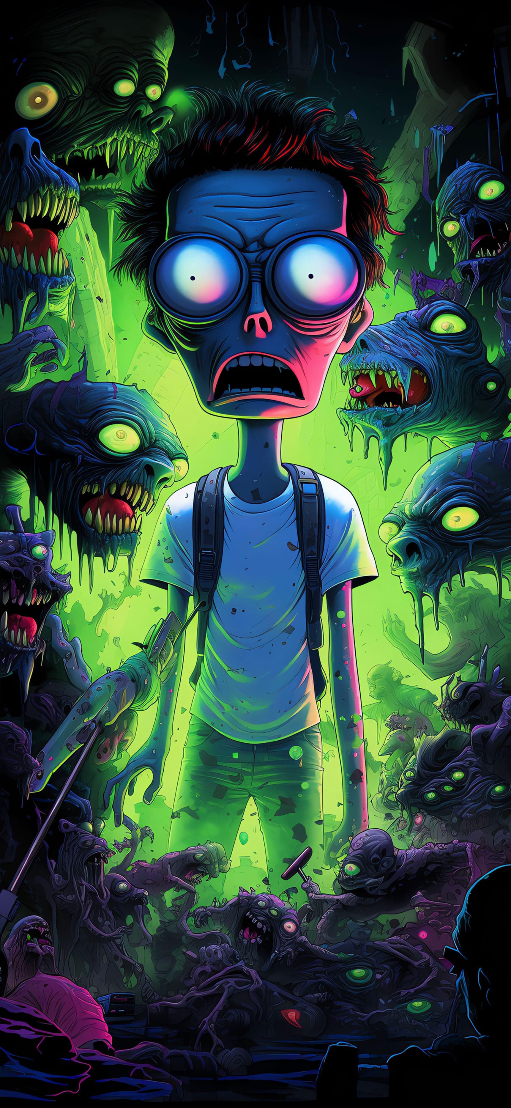 Surrounded by Zombies - Pro phone wallpaper