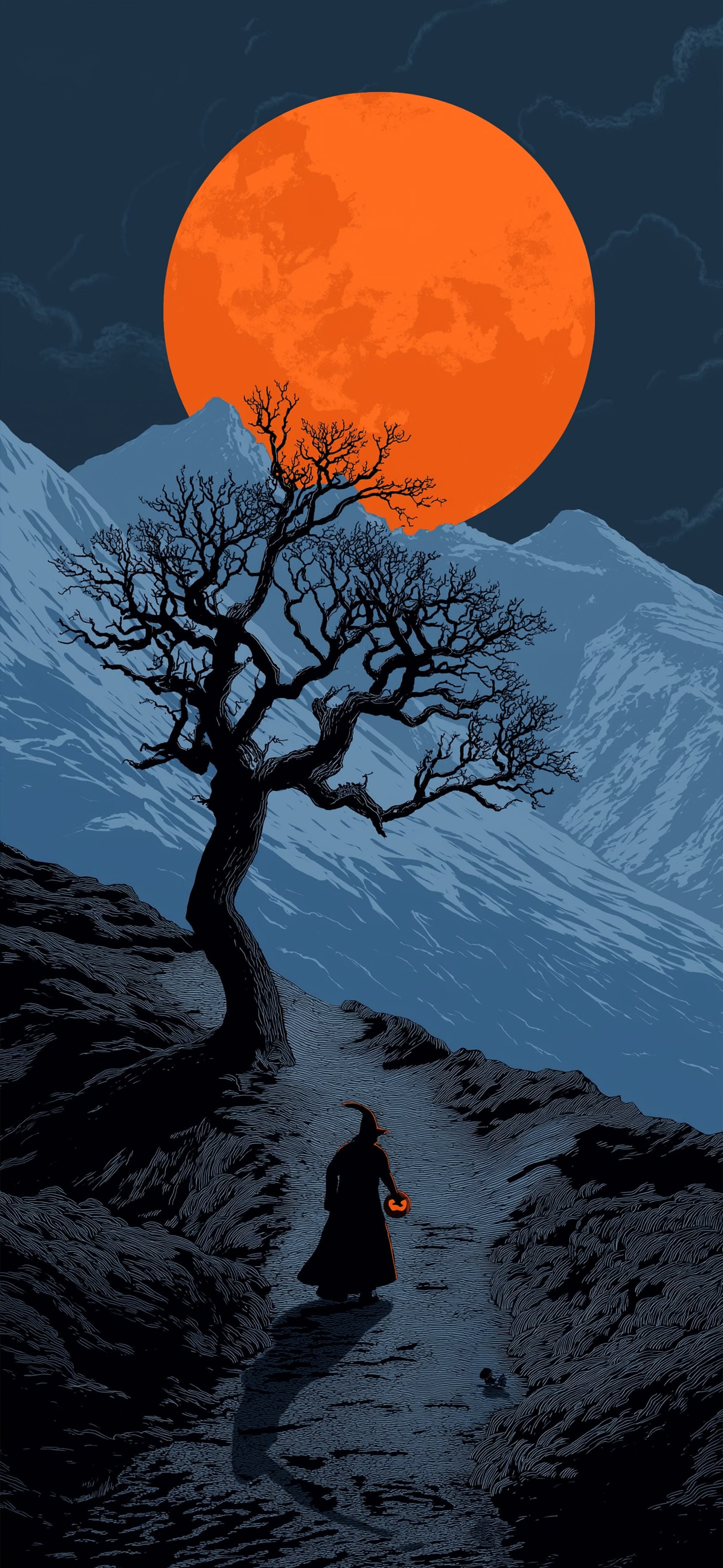 Crimson Path - Pro phone wallpaper
