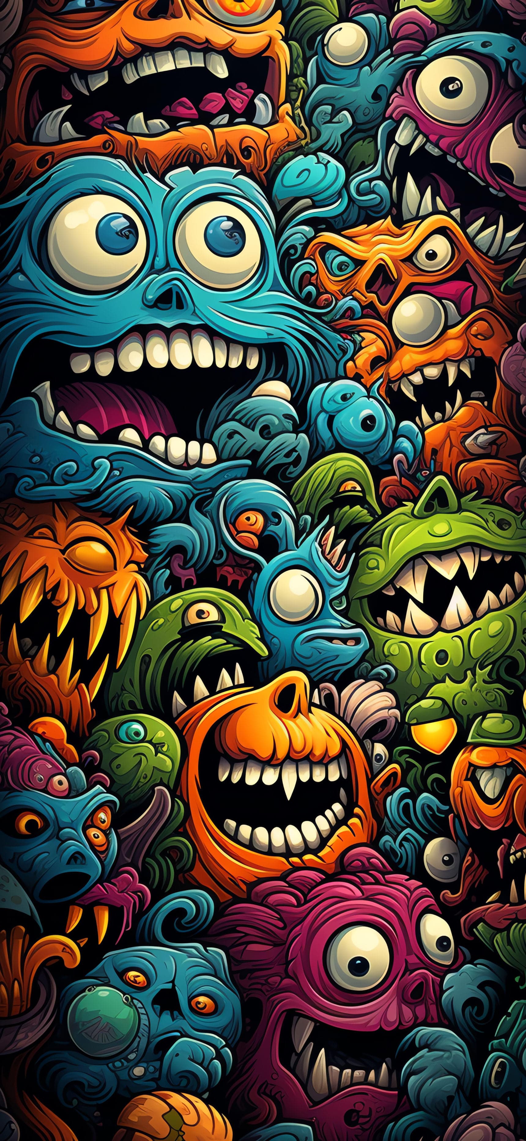Creepy Crowd - Pro phone wallpaper
