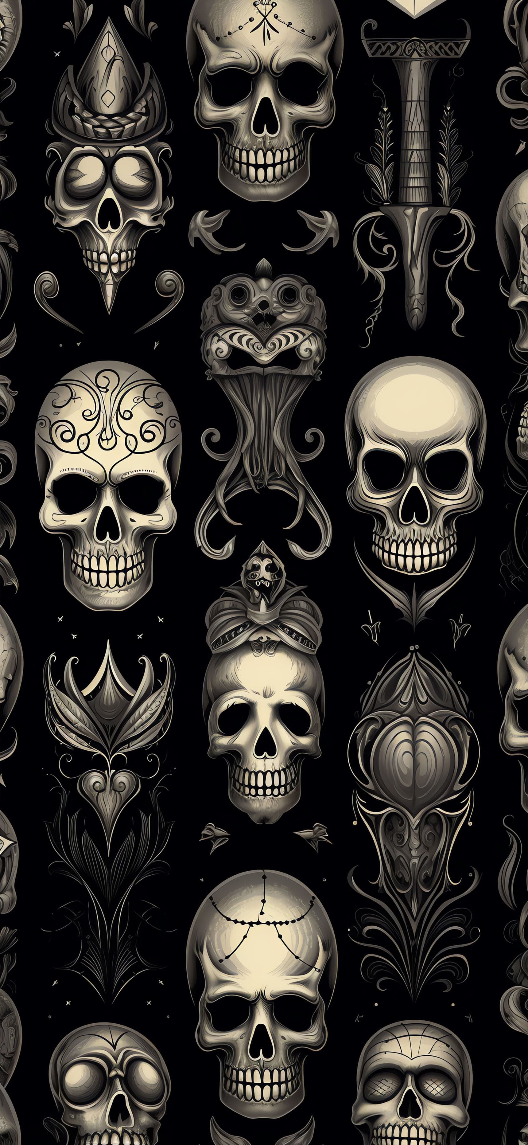 Skull Collection - Pro phone wallpaper