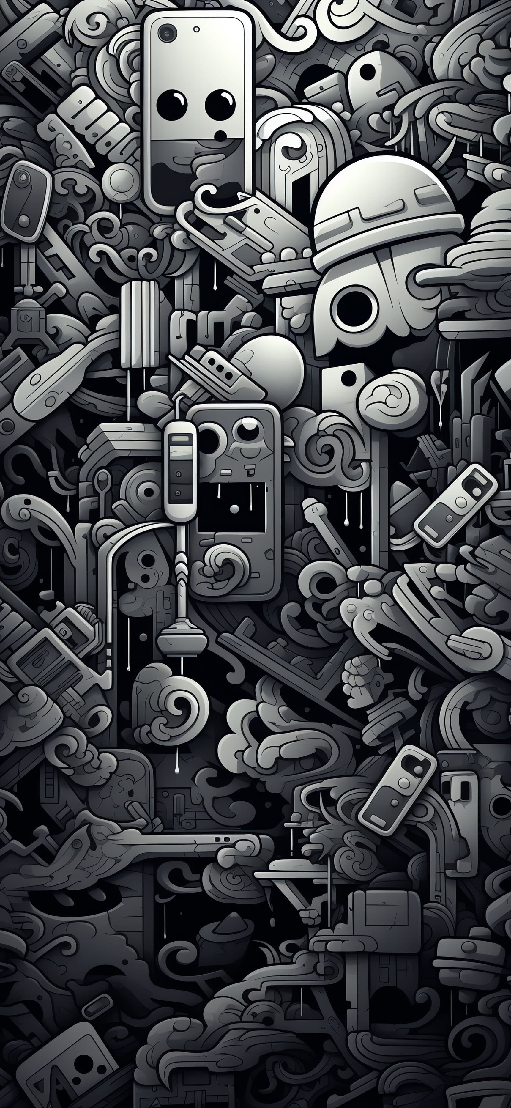 Doodle Chaos - Pro phone wallpaper