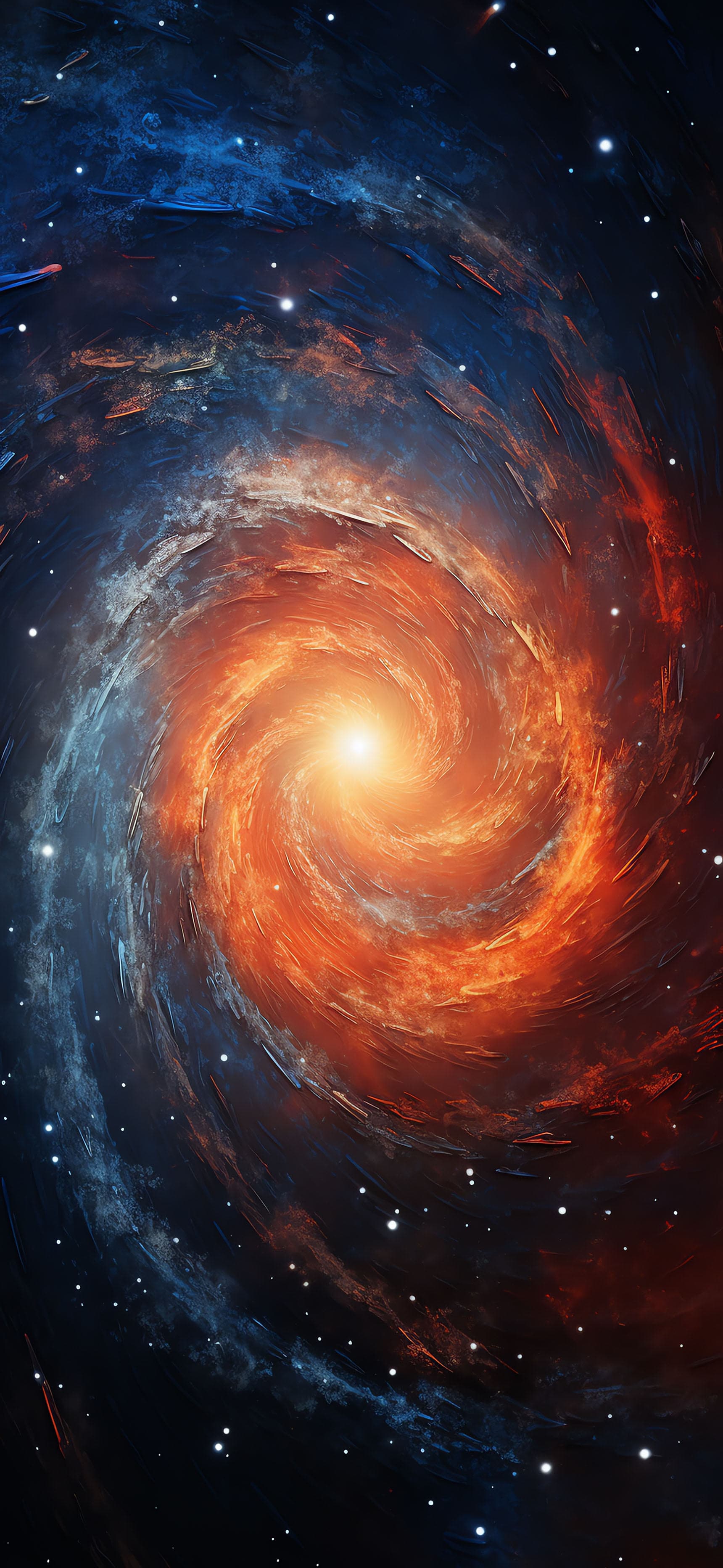 Cosmic Swirl Galaxy - Pro phone wallpaper