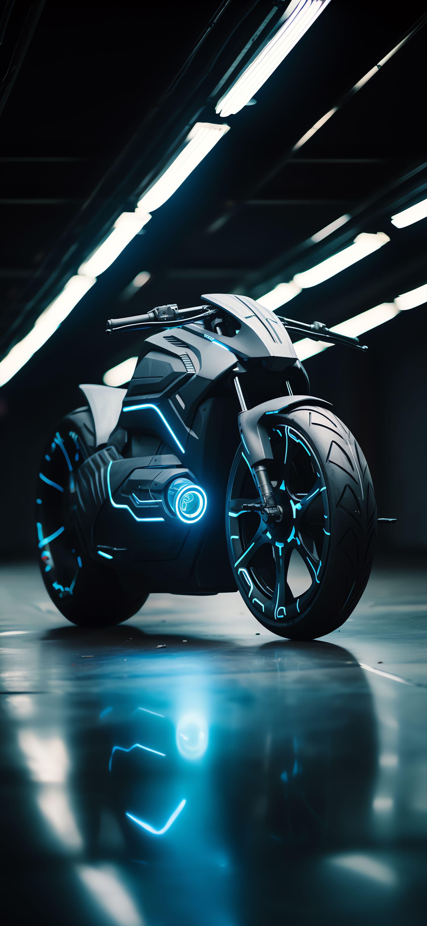 Cyberpunk Motorcycle - Pro phone wallpaper