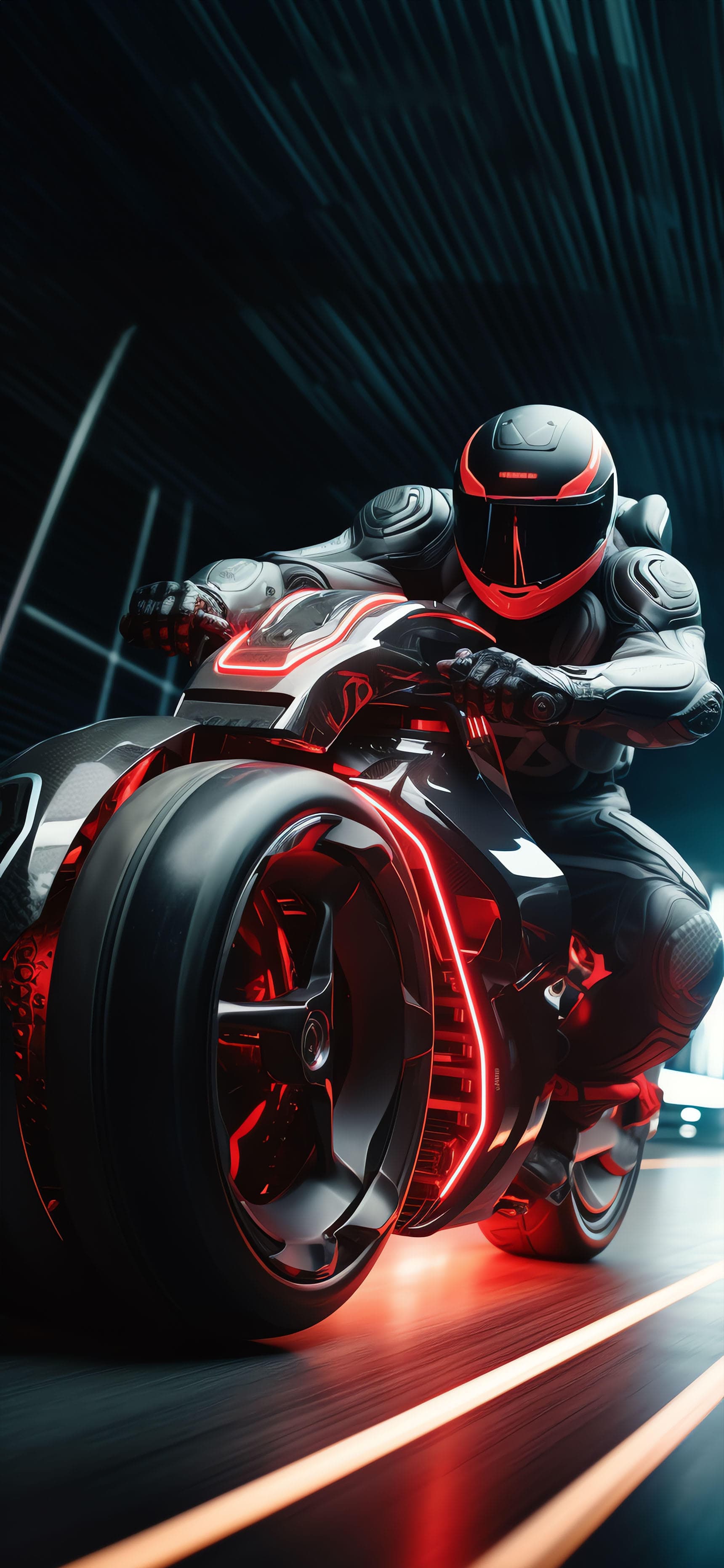 Cyberpunk Rider - Pro phone wallpaper