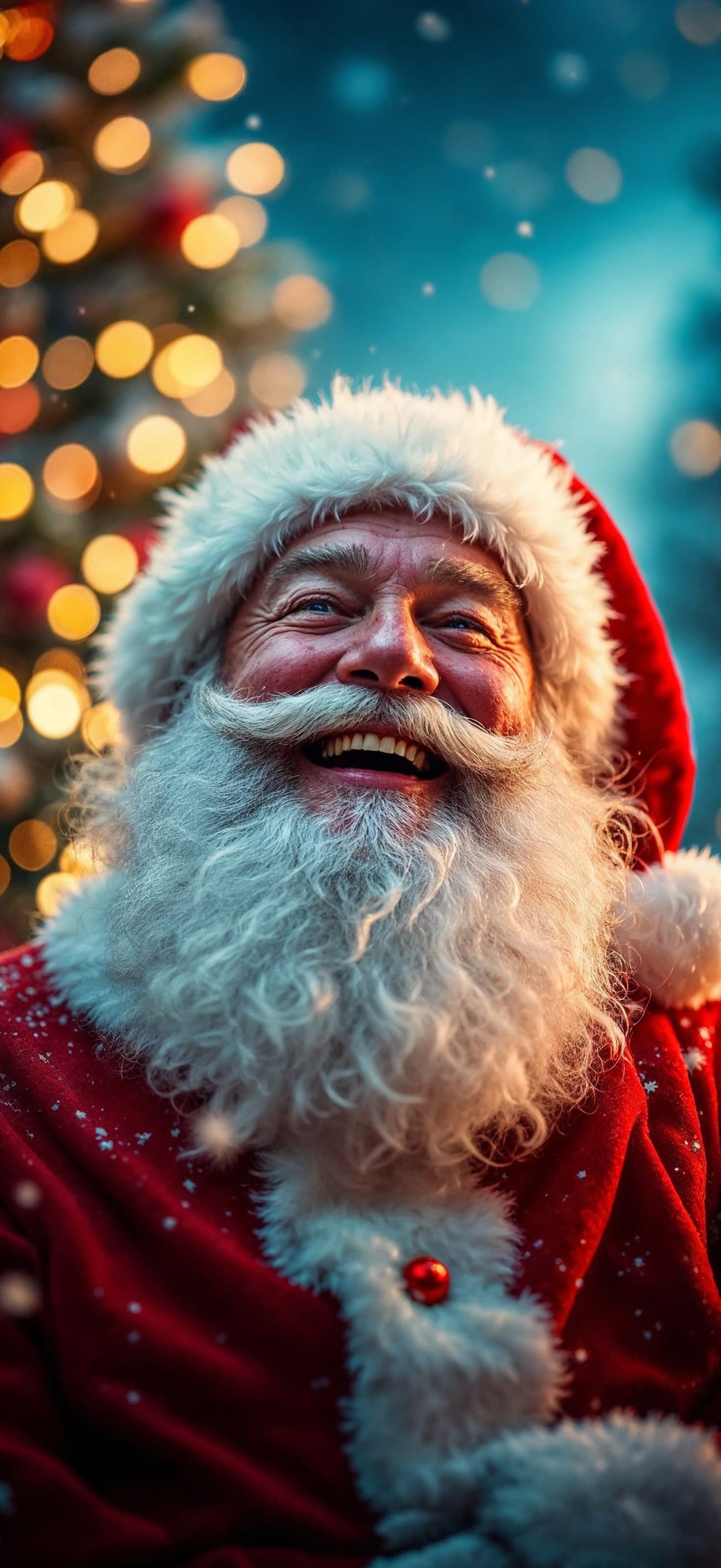 Jolly Santa Close-up - Pro phone wallpaper