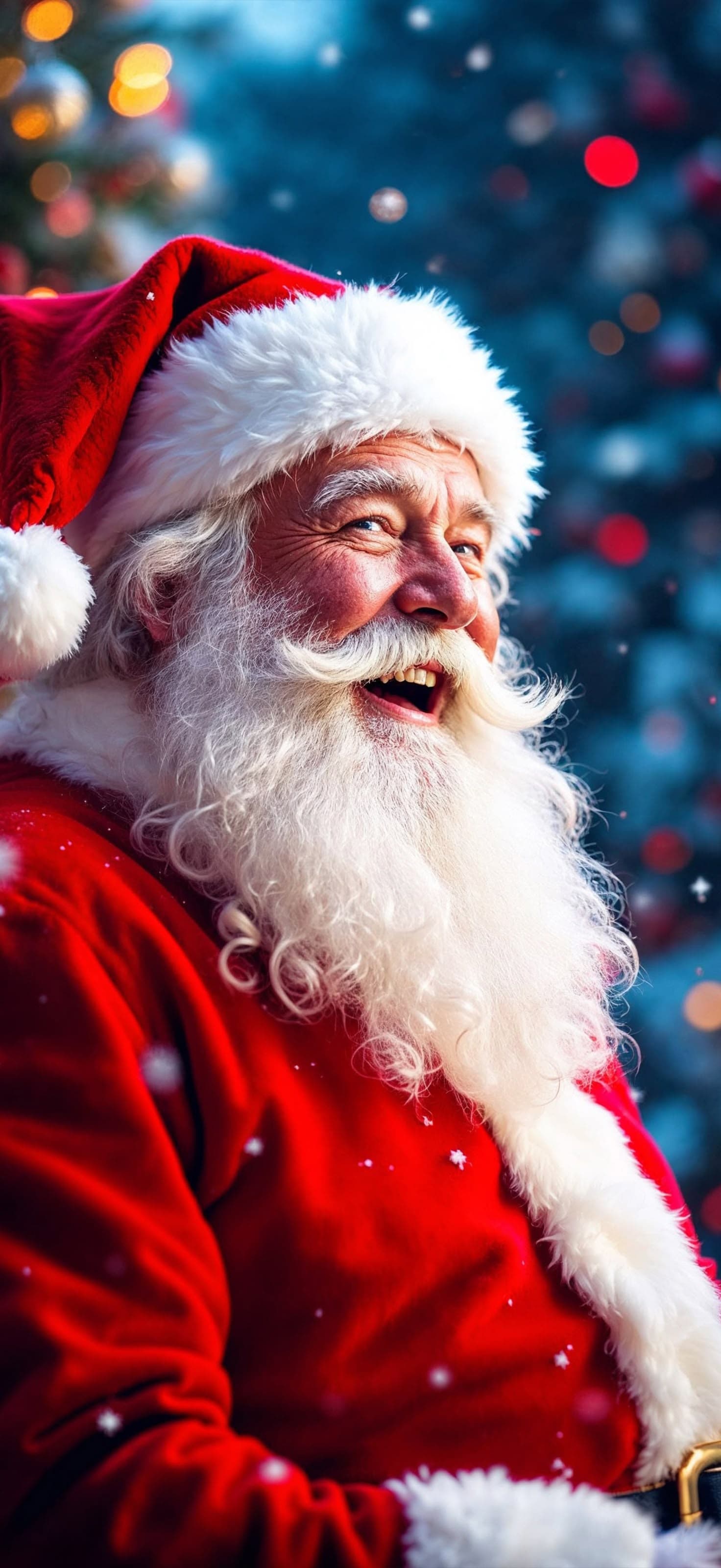 Smiling Santa Portrait - Pro phone wallpaper