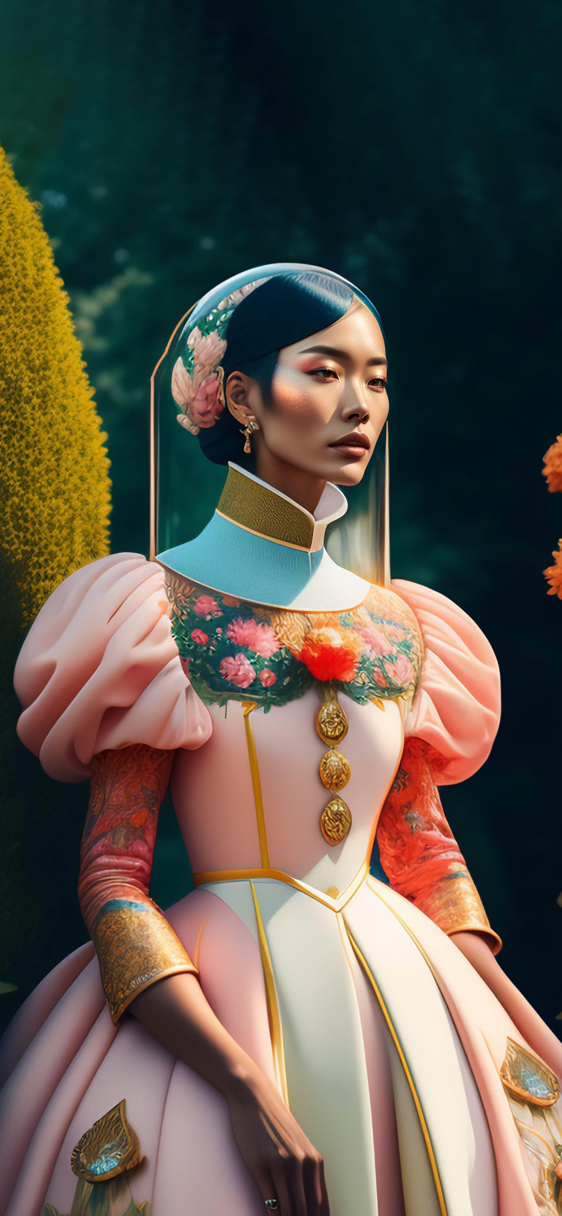 Elegant Garden Party - Pro phone wallpaper