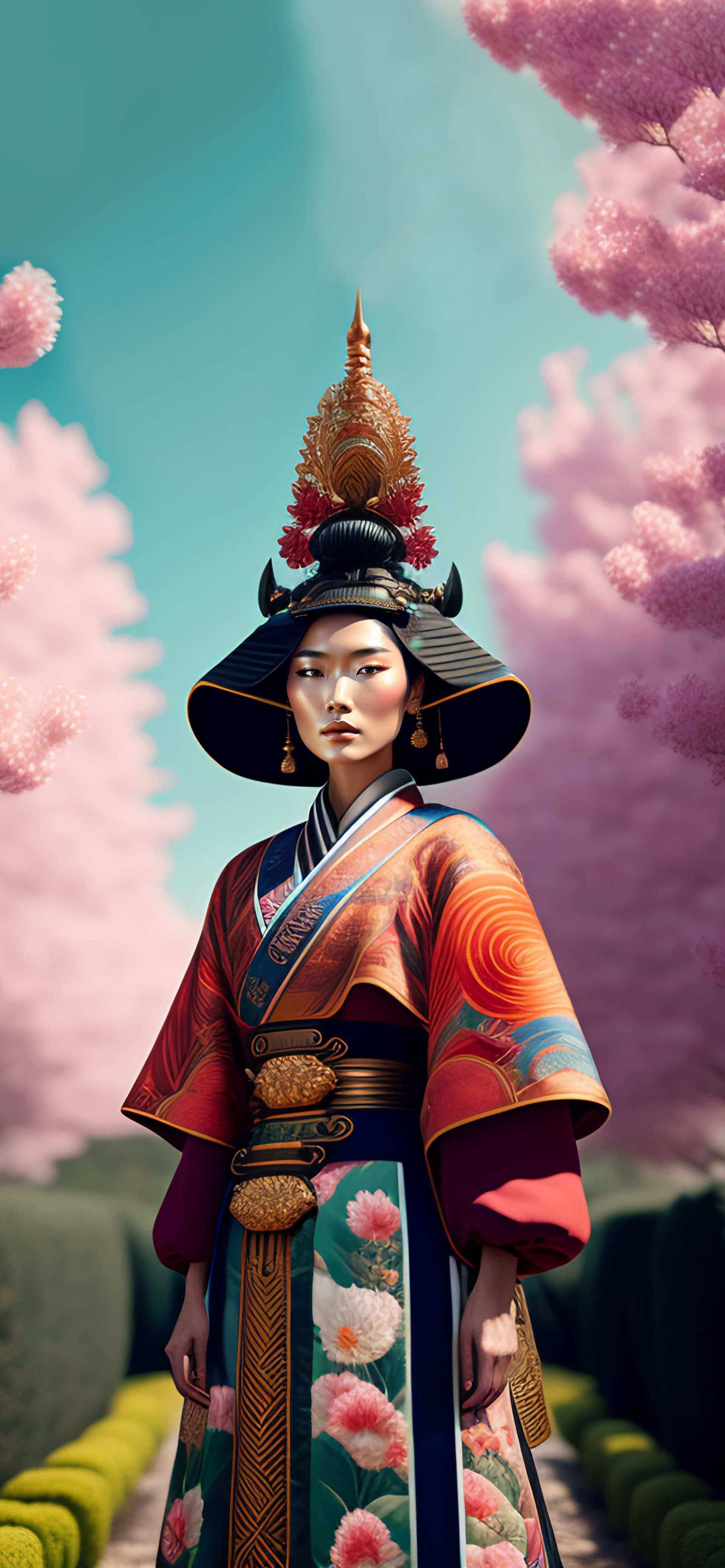 Cherry Blossom Queen - Pro phone wallpaper
