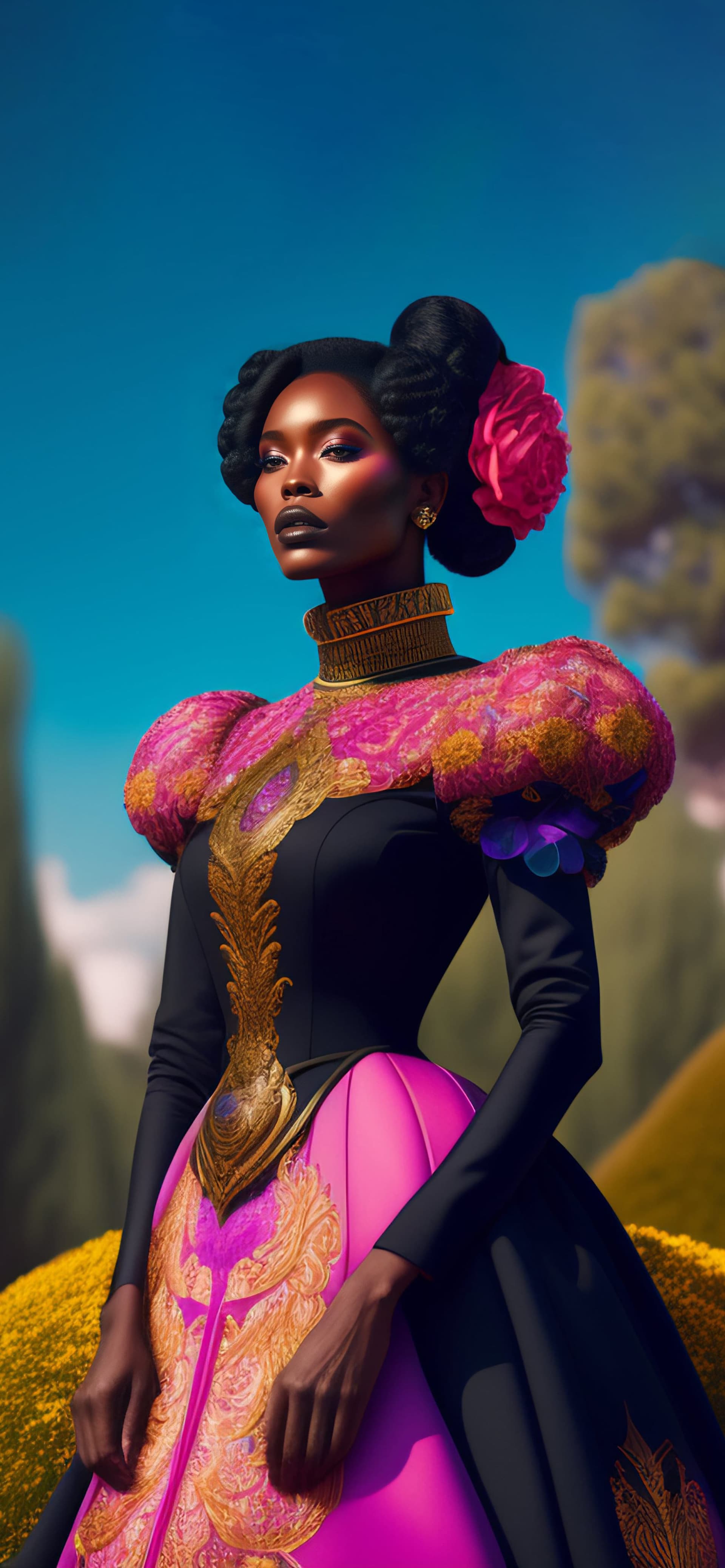 Garden Gala Glamour - Pro phone wallpaper