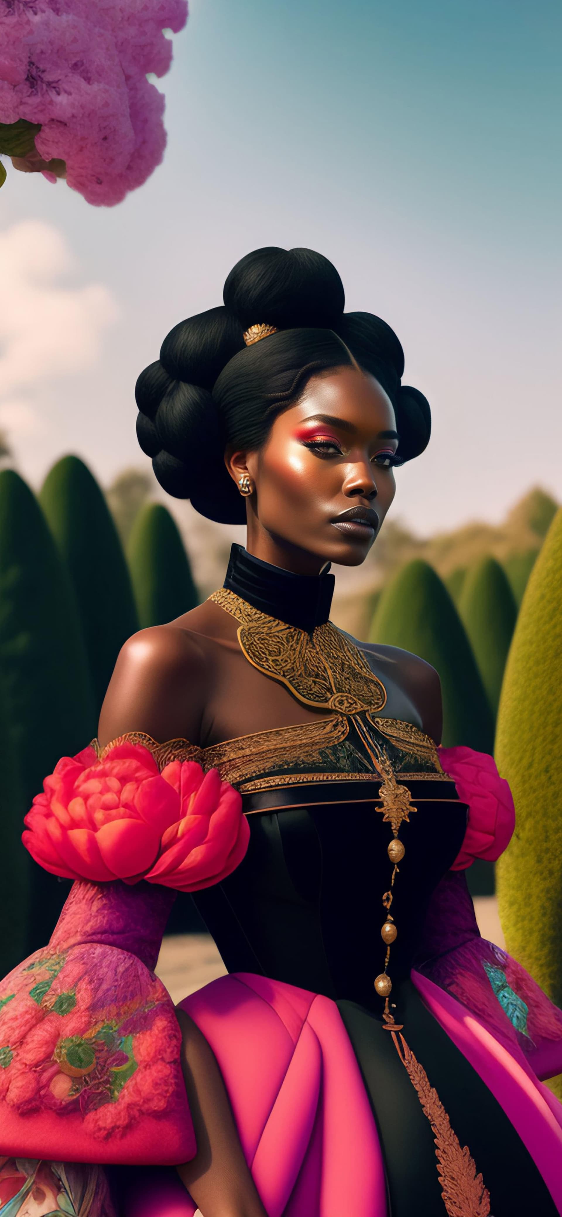 Floral Garden Queen - Pro phone wallpaper