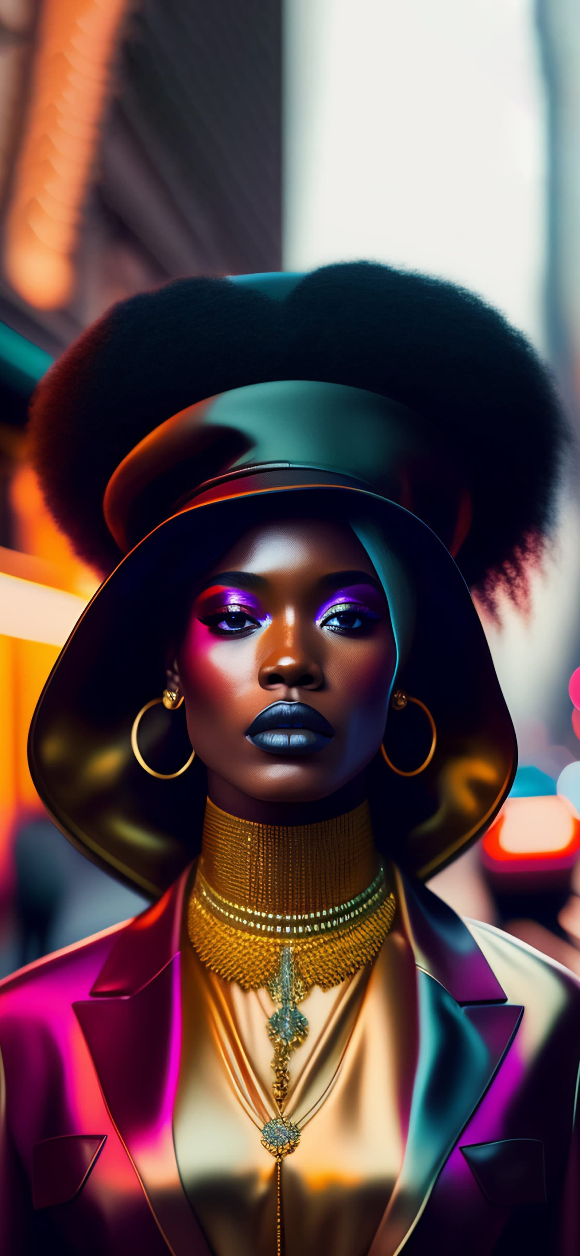 City Lights Glamour - Pro phone wallpaper