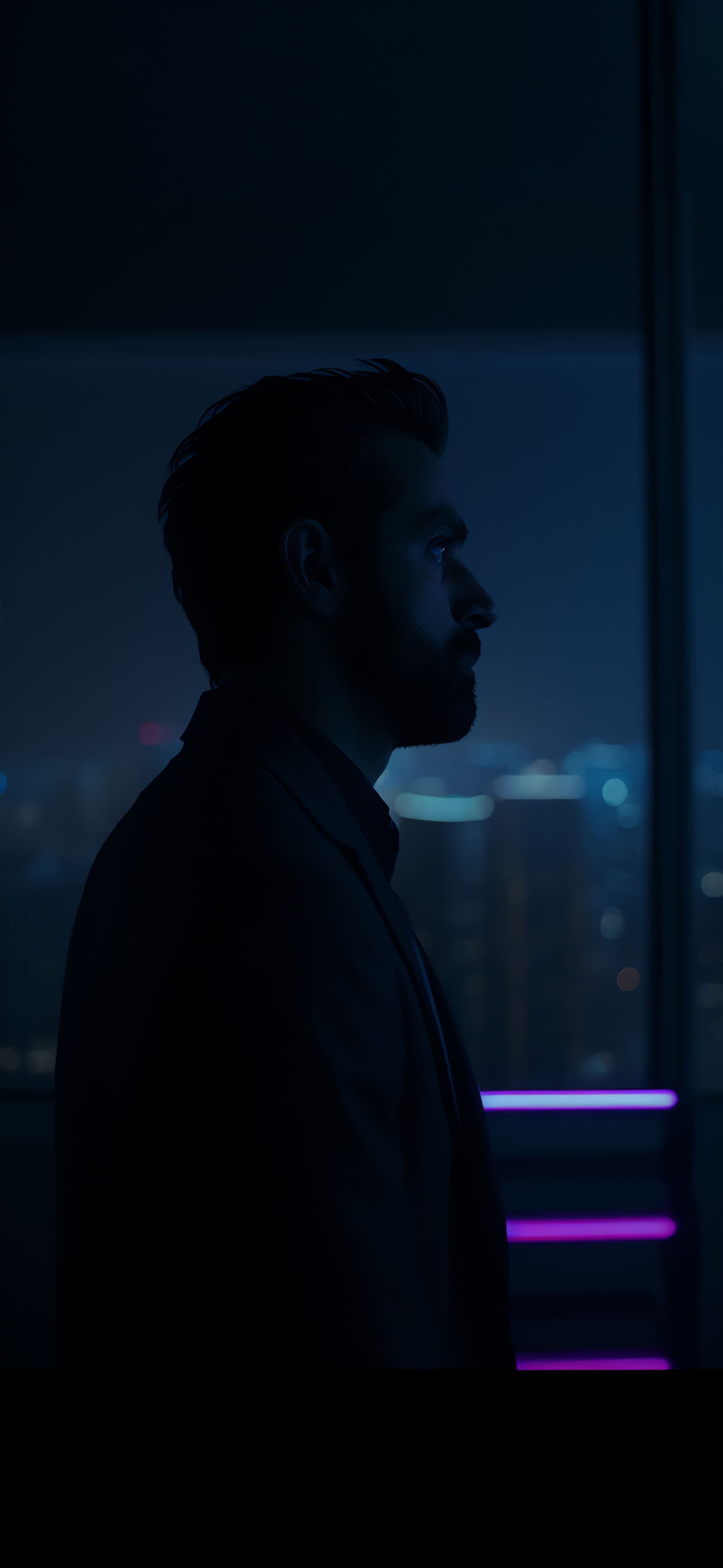 City Gaze Silhouette - Pro phone wallpaper
