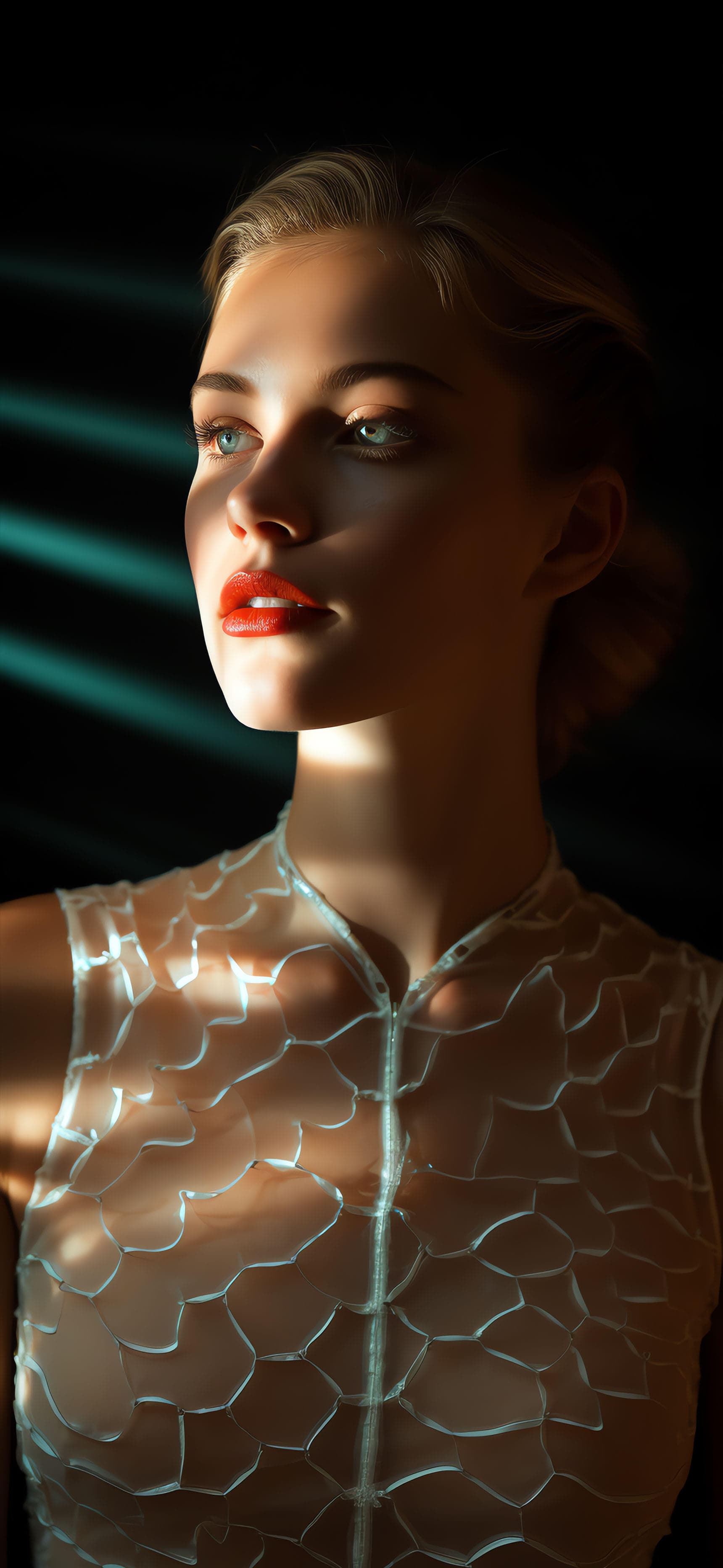 Sunlit Gaze Portrait - Pro phone wallpaper