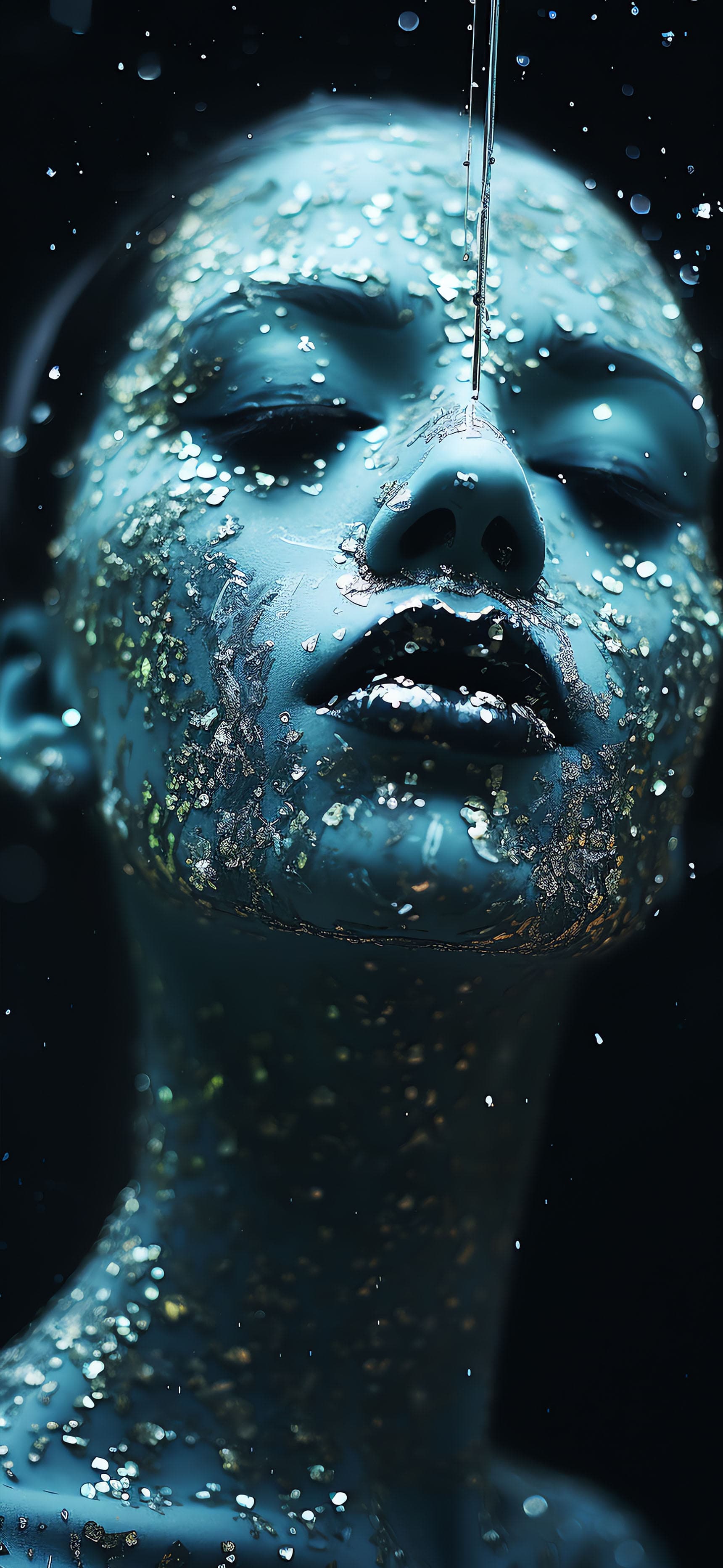 Glittering Skin Portrait - Pro phone wallpaper
