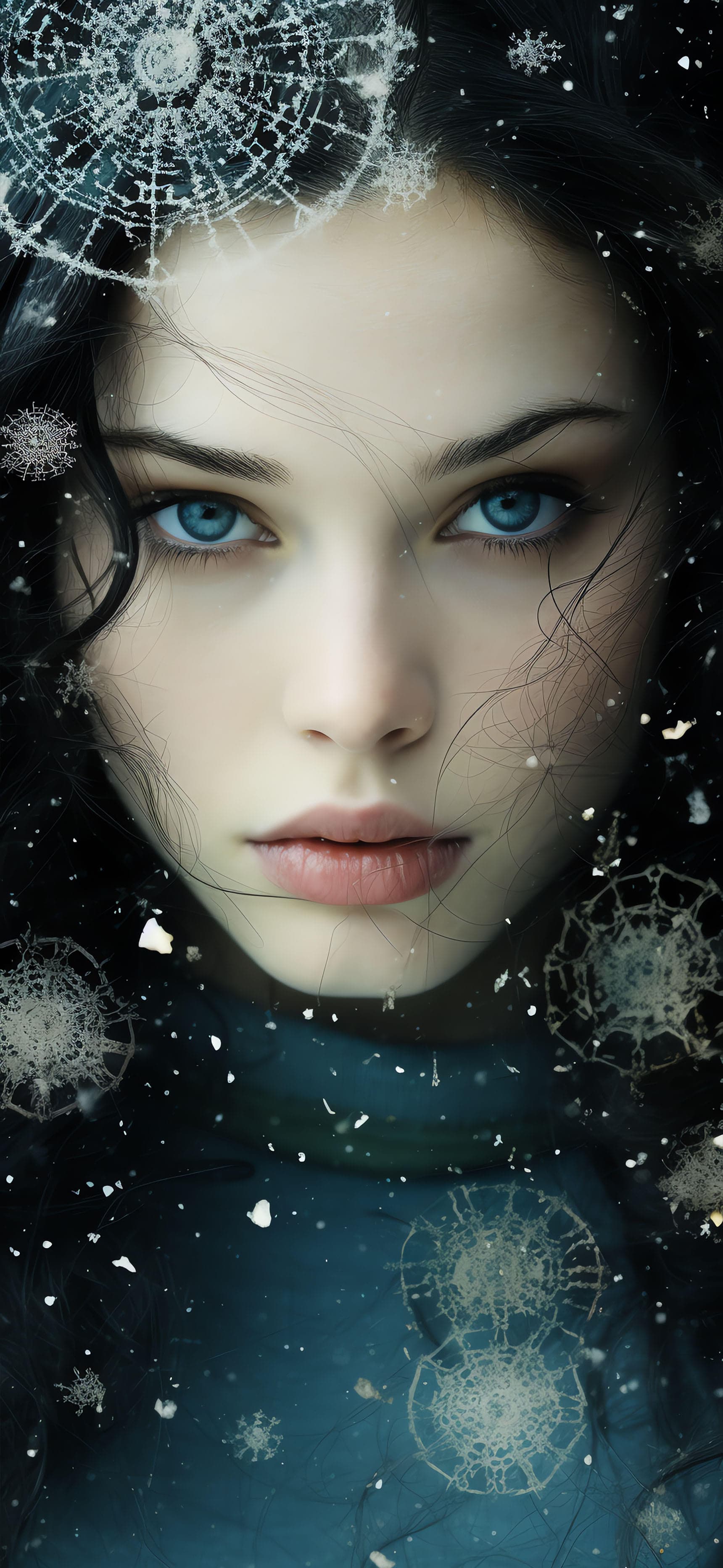Icy Stare Portrait - Pro phone wallpaper