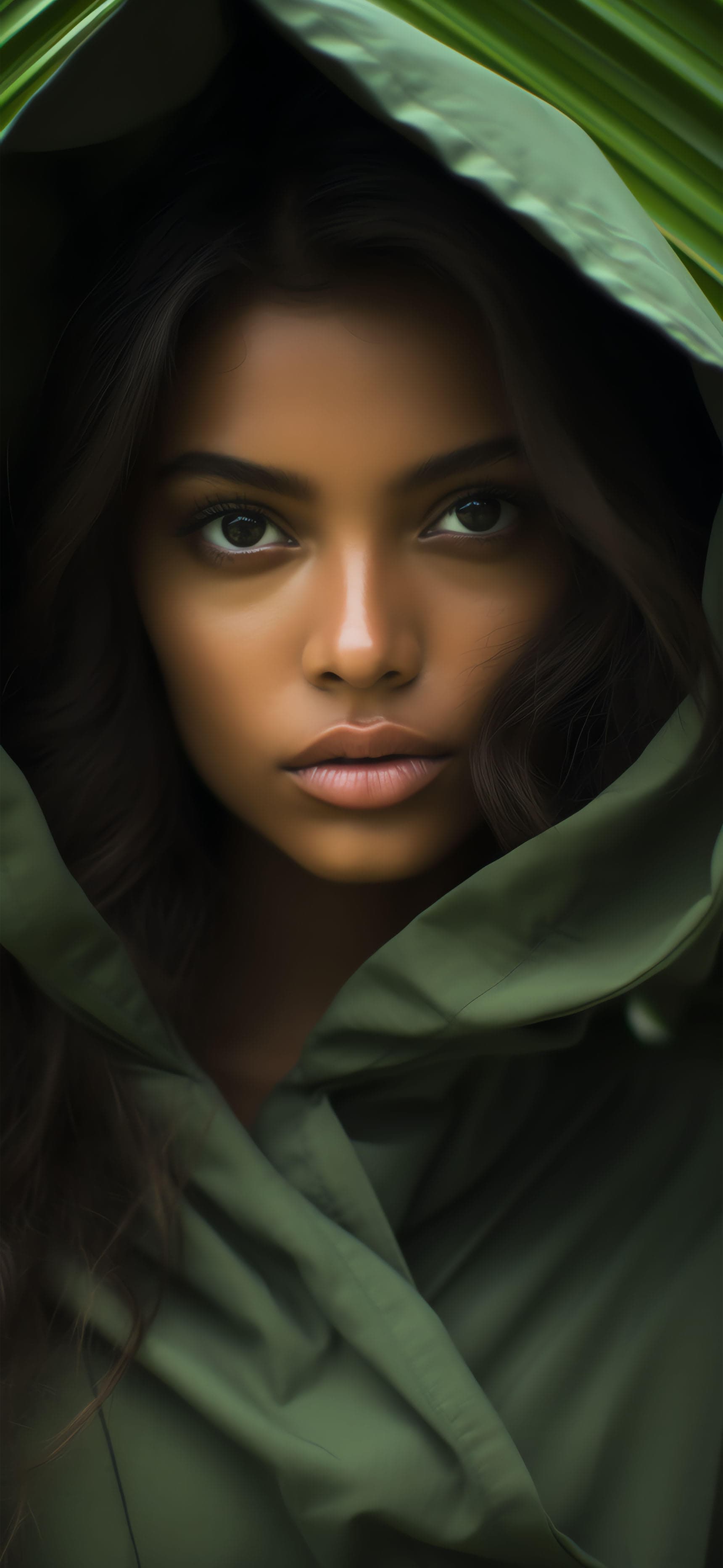 Hooded Beauty - Pro phone wallpaper
