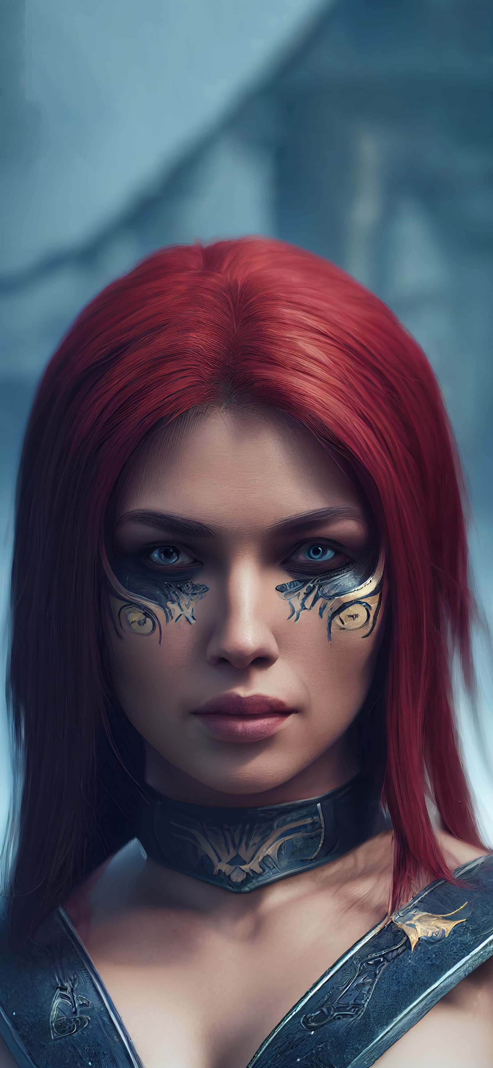 Redhead Warrior - Pro phone wallpaper