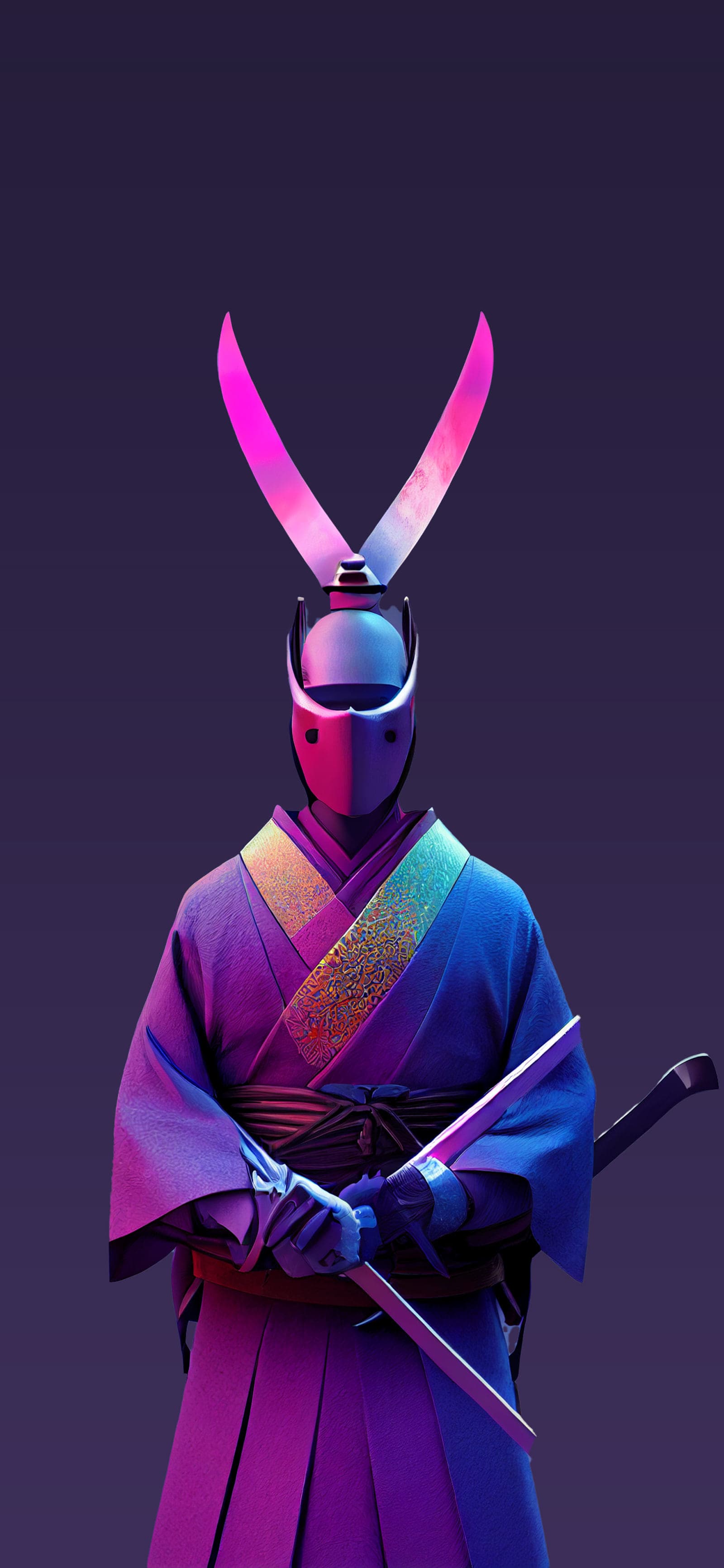 Cyberpunk Samurai - Pro phone wallpaper
