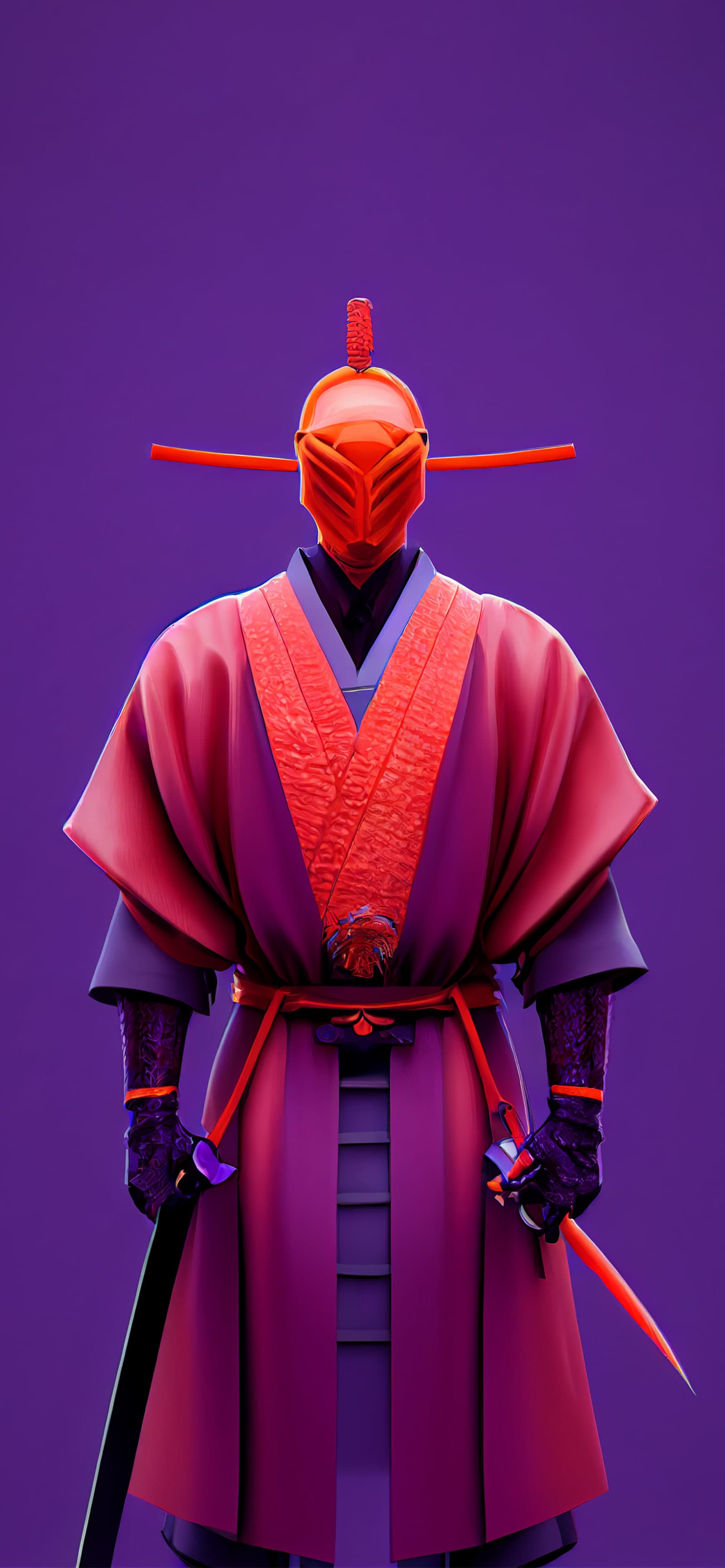 Crimson Samurai - Pro phone wallpaper