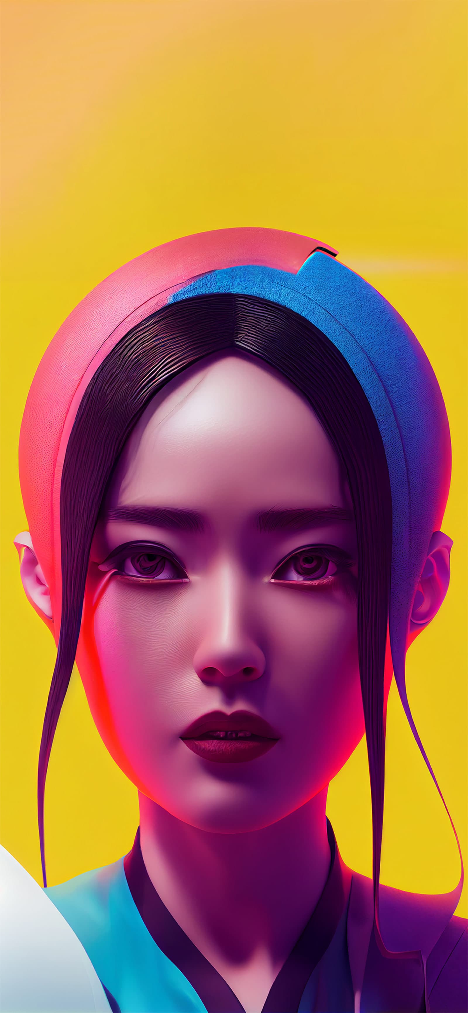 Cyberpunk Portrait - Pro phone wallpaper