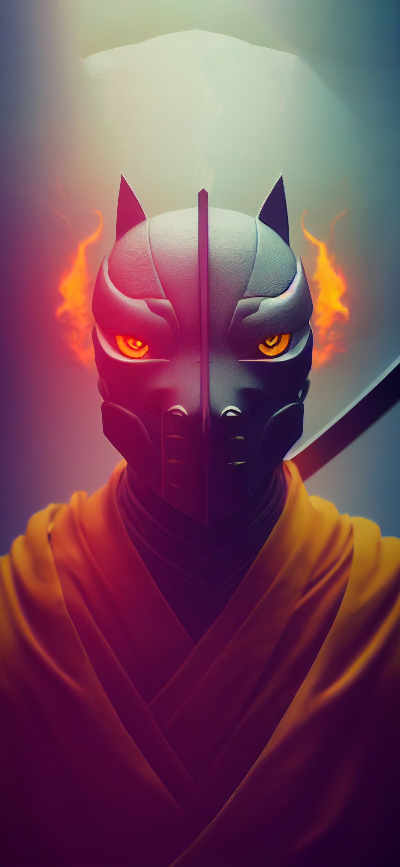 Burning Ninja - Pro phone wallpaper